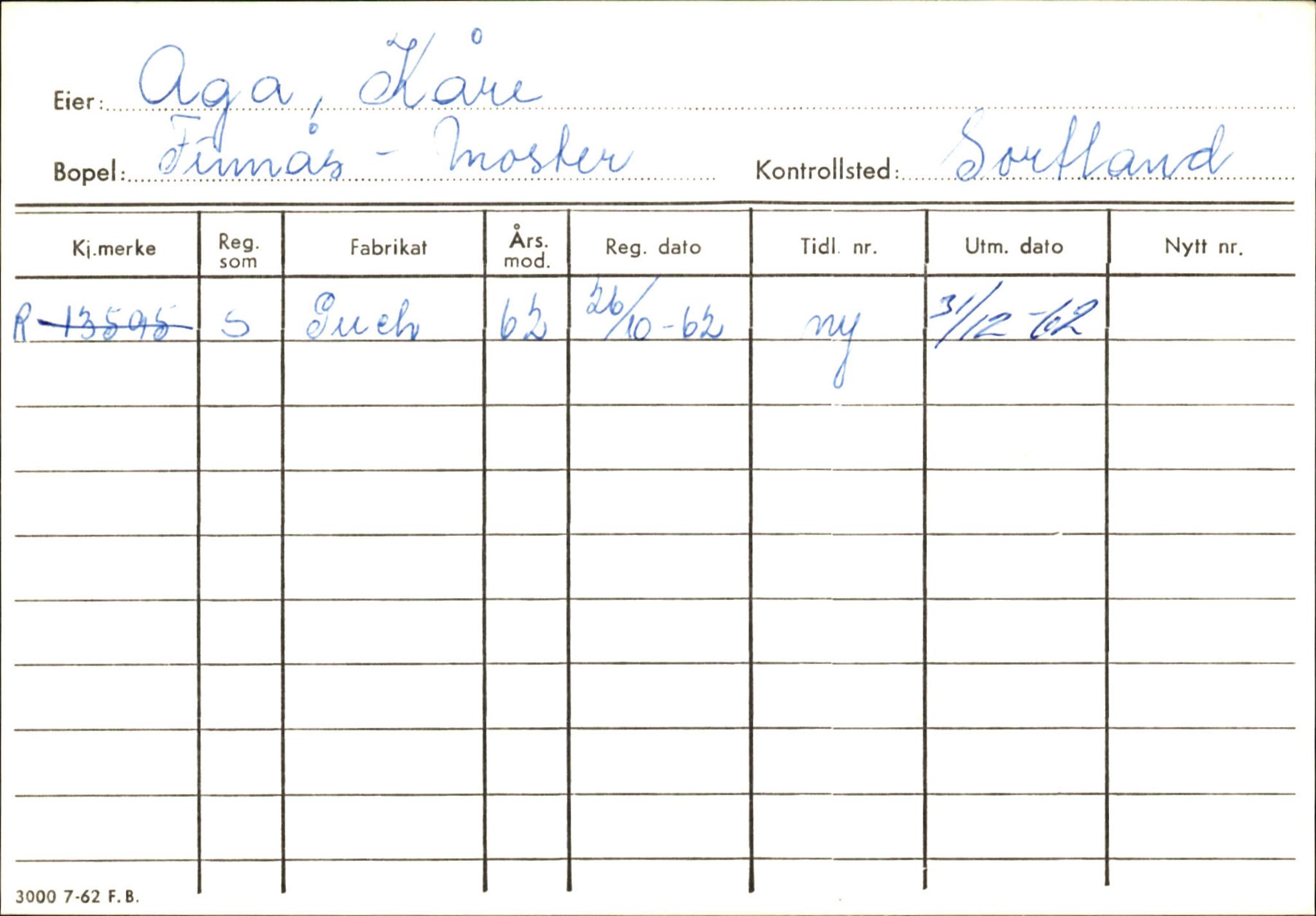 Statens vegvesen, Hordaland vegkontor, AV/SAB-A-5201/2/Ha/L0001: R-eierkort A, 1920-1971, s. 109