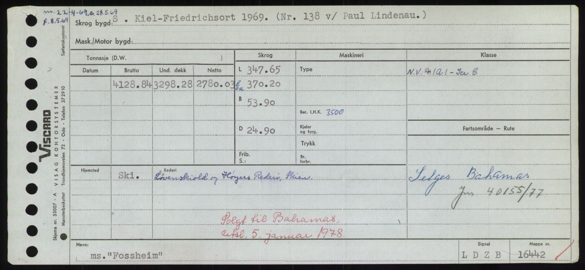 Sjøfartsdirektoratet med forløpere, Skipsmålingen, RA/S-1627/H/Hd/L0011: Fartøy, Fla-Får, s. 227