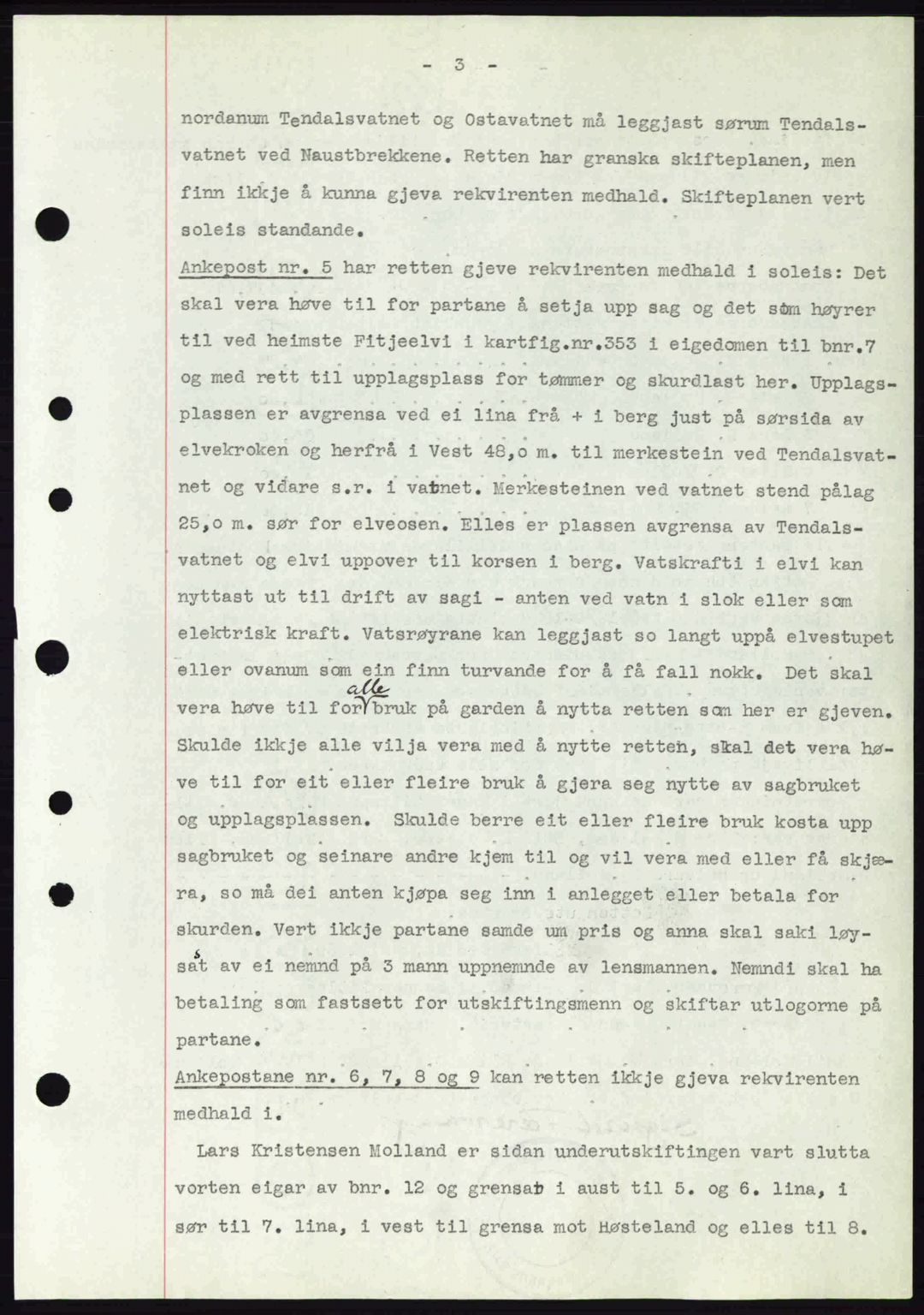 Nordhordland sorenskrivar, SAB/A-2901/1/G/Gb/Gbf/L0010: Pantebok nr. A10, 1939-1940, Dagboknr: 3236/1939