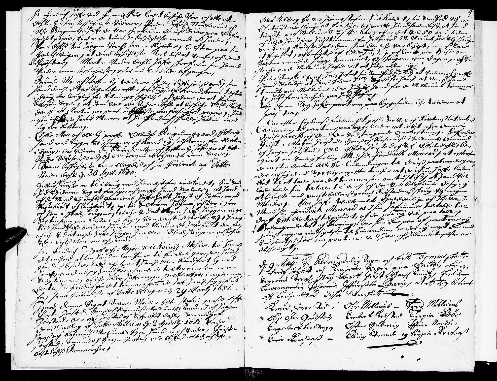 Sorenskriverier i Gudbrandsdalen, SAH/TING-036/G/Gb/Gbb/L0011: Tingbok - Sør-Gudbrandsdal, 1681, s. 3b-4a