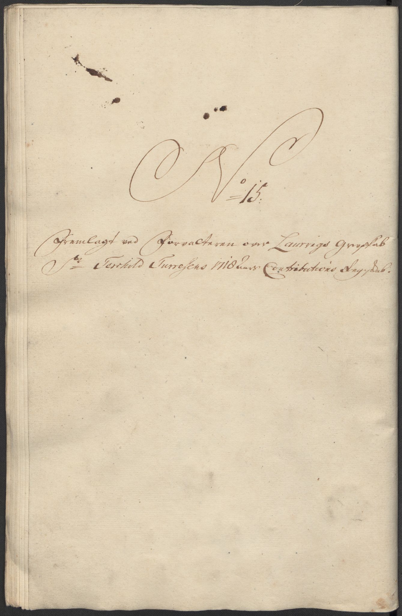 Rentekammeret inntil 1814, Reviderte regnskaper, Fogderegnskap, AV/RA-EA-4092/R33/L1988: Fogderegnskap Larvik grevskap, 1718, s. 248