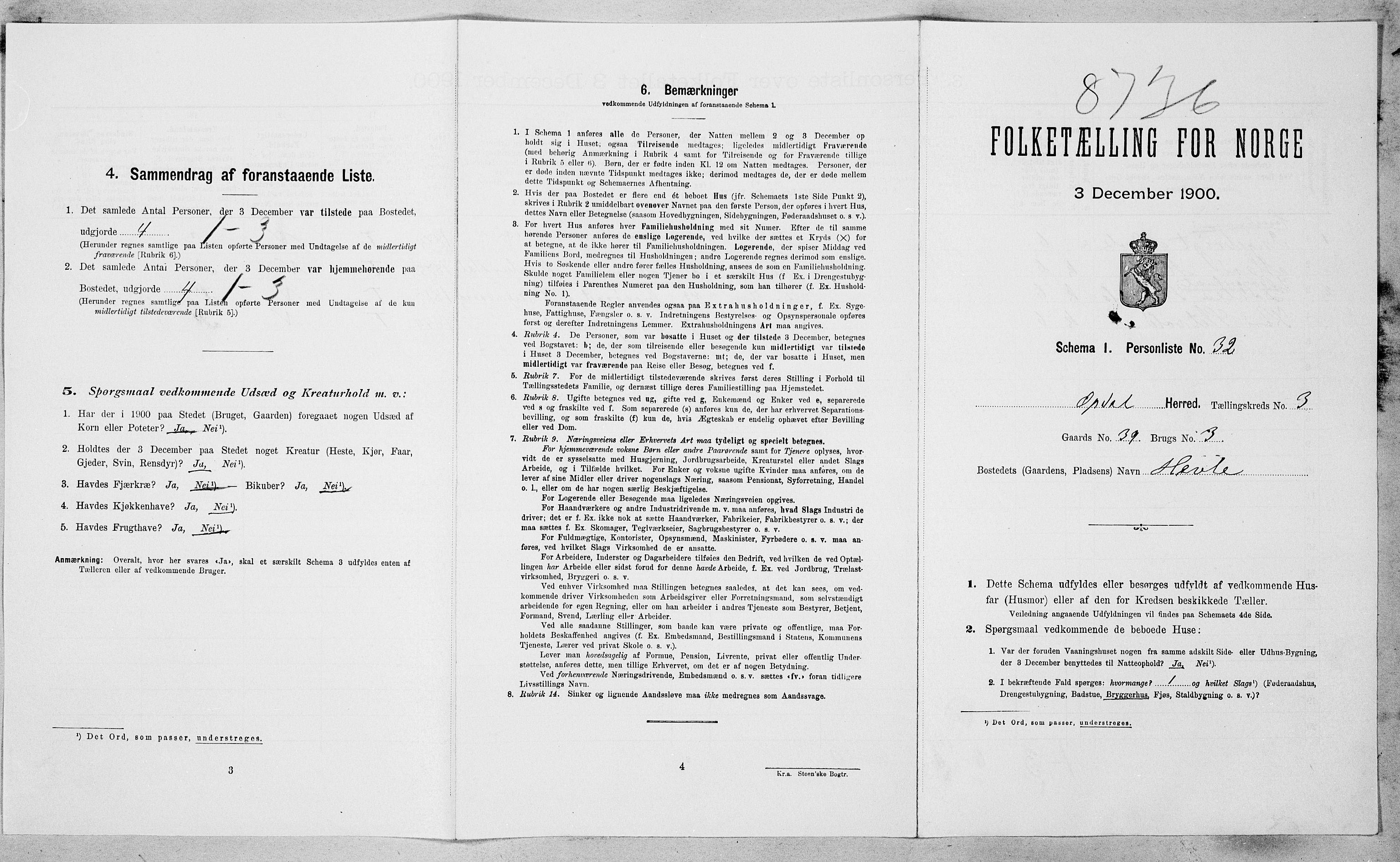 SAT, Folketelling 1900 for 1634 Oppdal herred, 1900, s. 358