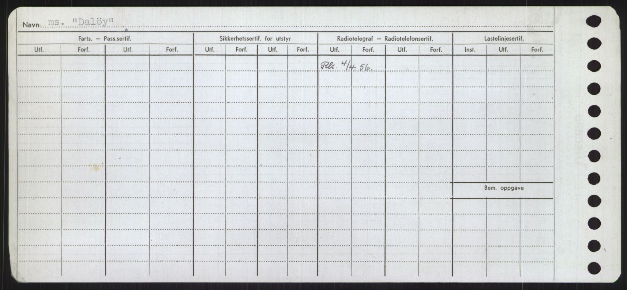 Sjøfartsdirektoratet med forløpere, Skipsmålingen, RA/S-1627/H/Ha/L0001/0002: Fartøy, A-Eig / Fartøy Bjør-Eig, s. 768