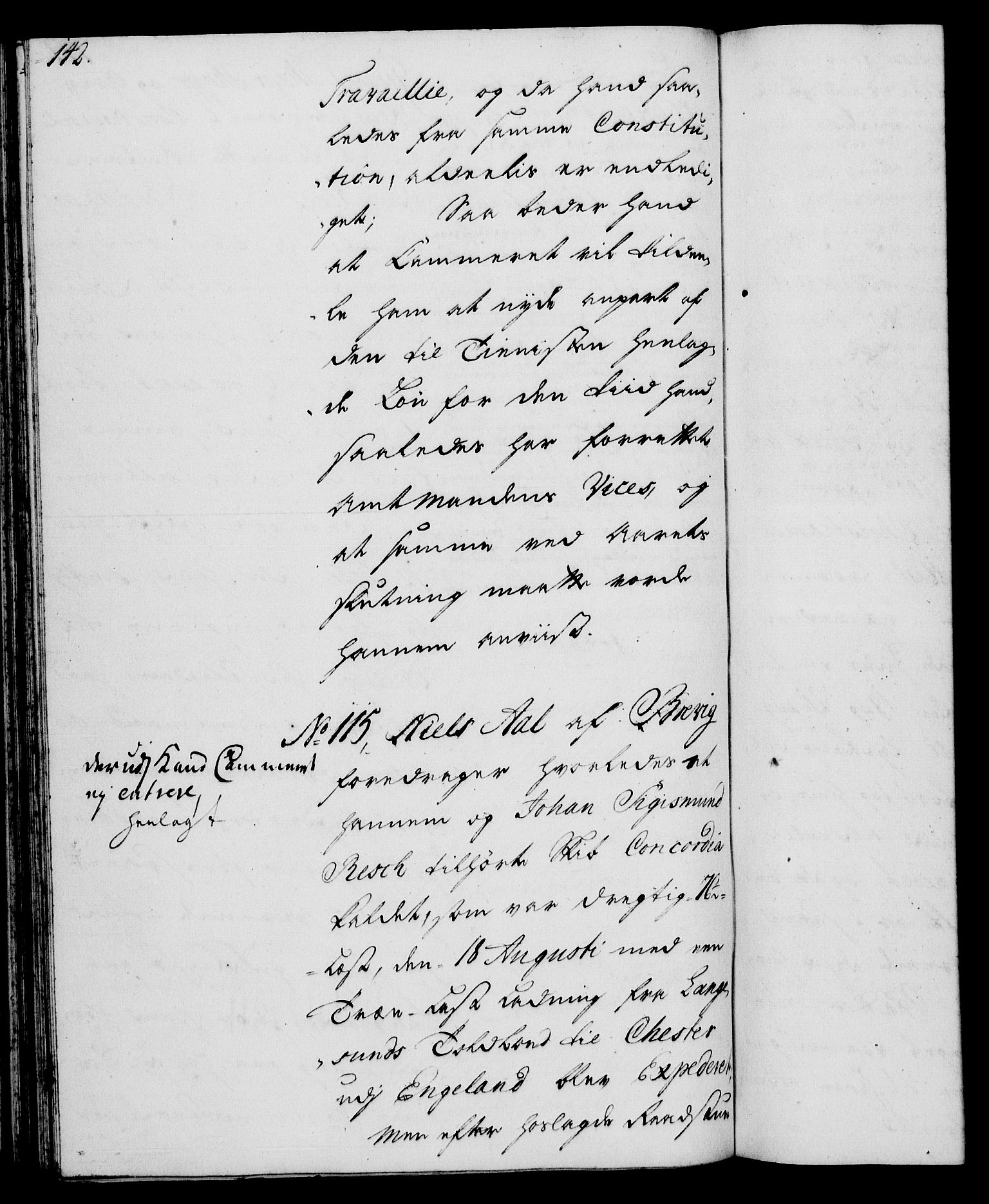Rentekammeret, Kammerkanselliet, RA/EA-3111/G/Gh/Gha/L0026: Norsk ekstraktmemorialprotokoll (merket RK 53.71), 1744-1745, s. 142