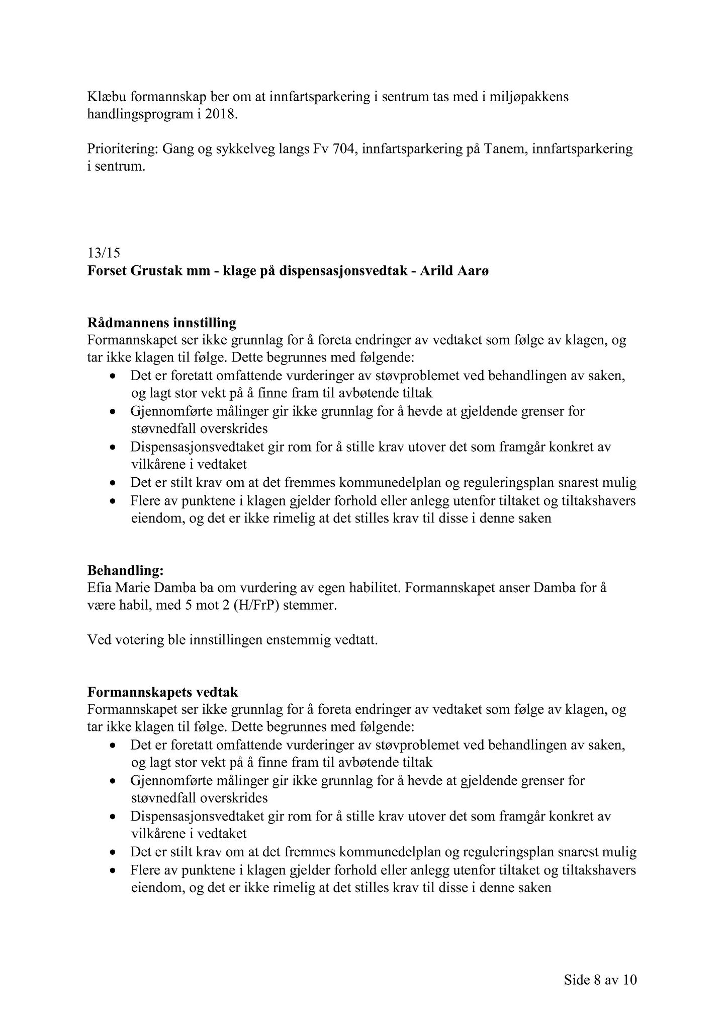 Klæbu Kommune, TRKO/KK/02-FS/L008: Formannsskapet - Møtedokumenter, 2015, s. 425