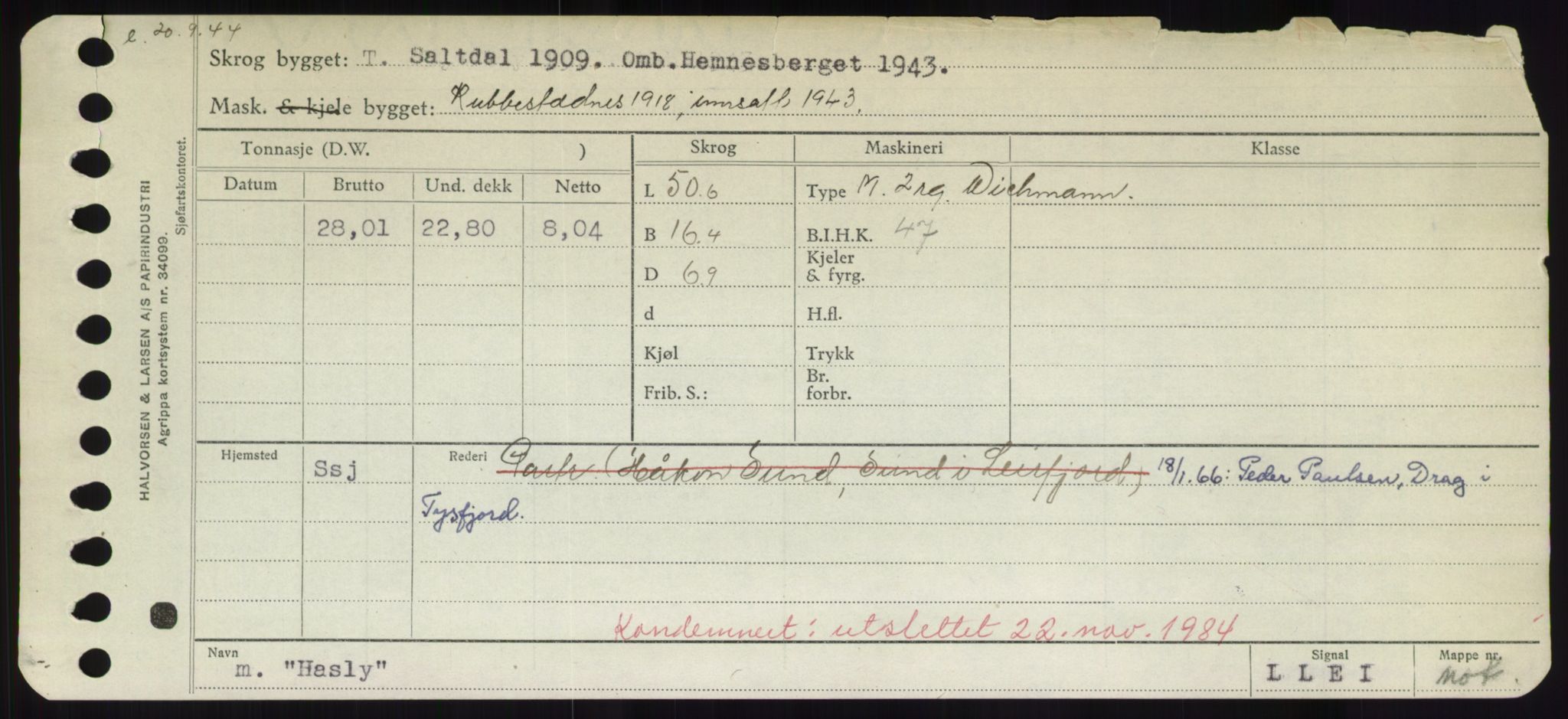 Sjøfartsdirektoratet med forløpere, Skipsmålingen, AV/RA-S-1627/H/Hd/L0014: Fartøy, H-Havl, s. 363