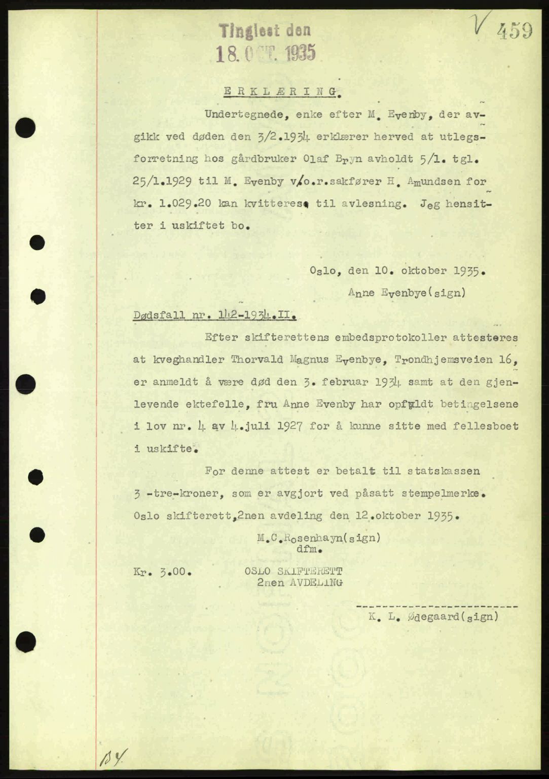 Aker herredsskriveri, SAO/A-10896/G/Gb/Gbb/Gbbb/L0002: Pantebok nr. A49, 1935-1935, Tingl.dato: 18.10.1935