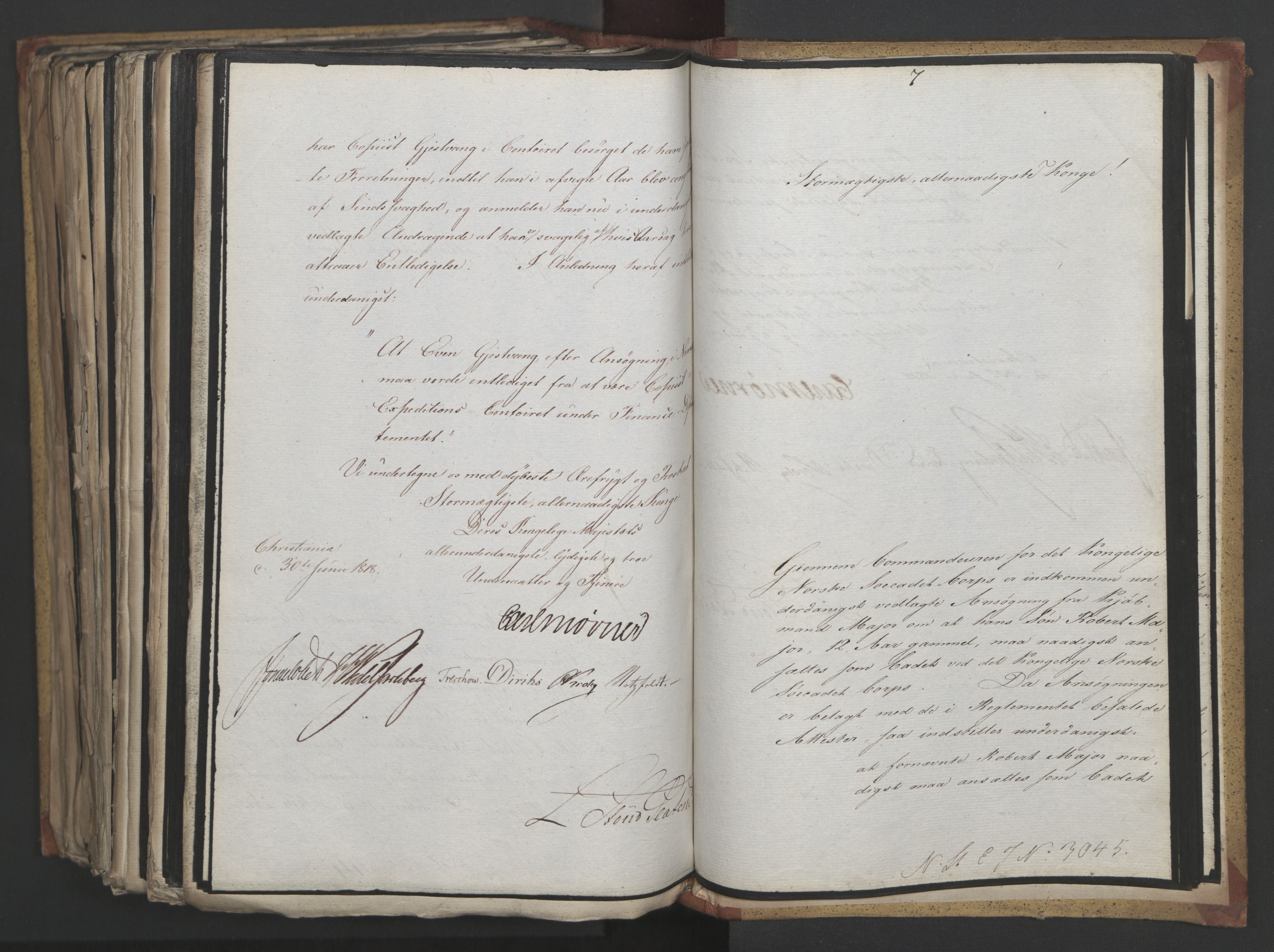 Statsrådsavdelingen i Stockholm, RA/S-1003/D/Da/L0014: Regjeringsinnstillinger nr. 2890-3057, 1818, s. 565