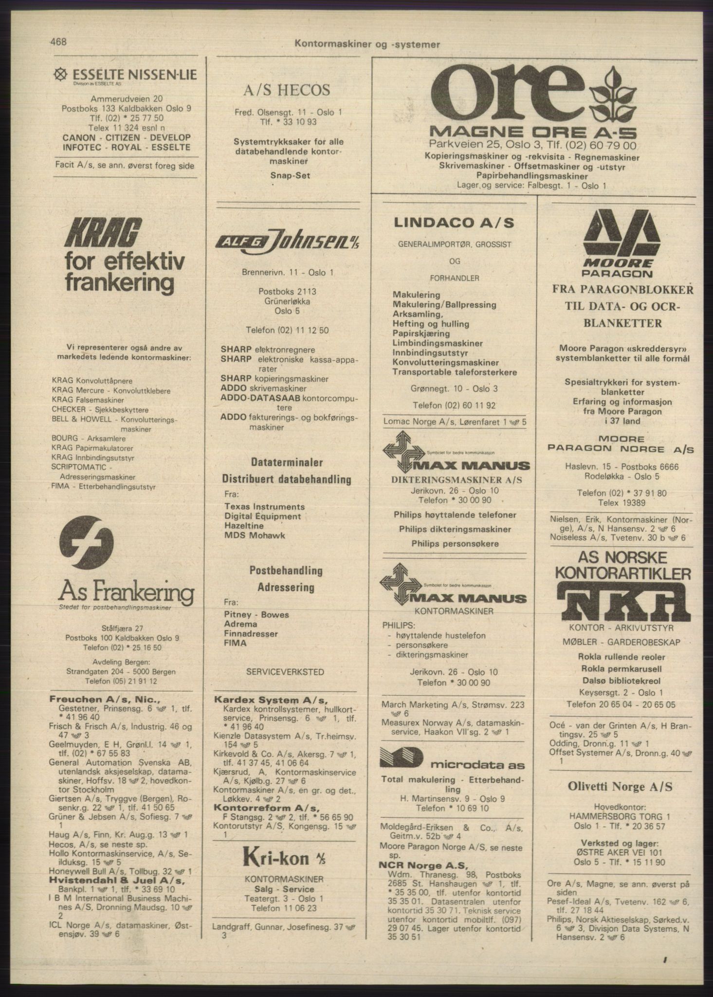 Kristiania/Oslo adressebok, PUBL/-, 1980-1981, s. 468