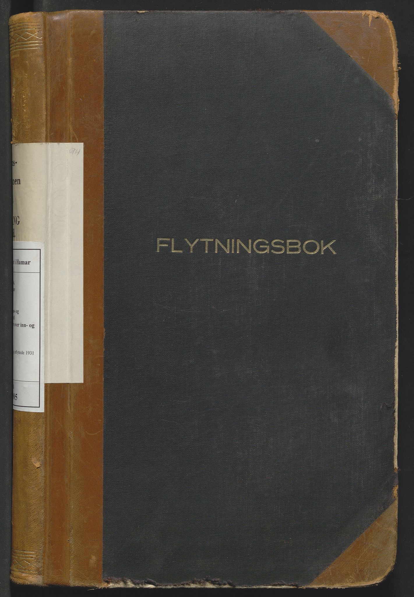 Vang, Hedmark, lensmannskontor, AV/SAH-LHV-018/N/Na/L0005: Protokoll over inn- og utflyttede, 1931-1936