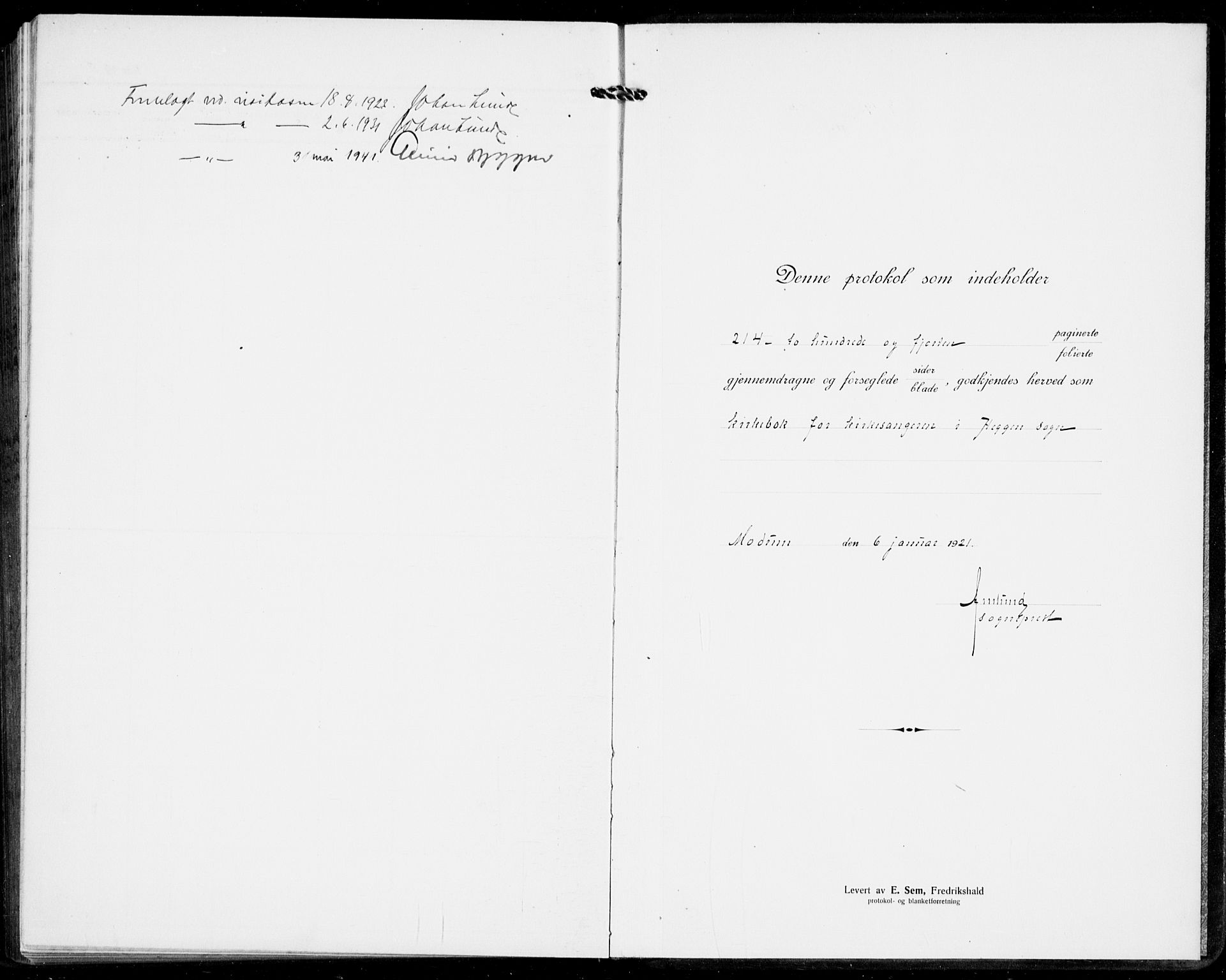 Modum kirkebøker, AV/SAKO-A-234/G/Ga/L0012: Klokkerbok nr. I 12, 1923-1933, s. 215