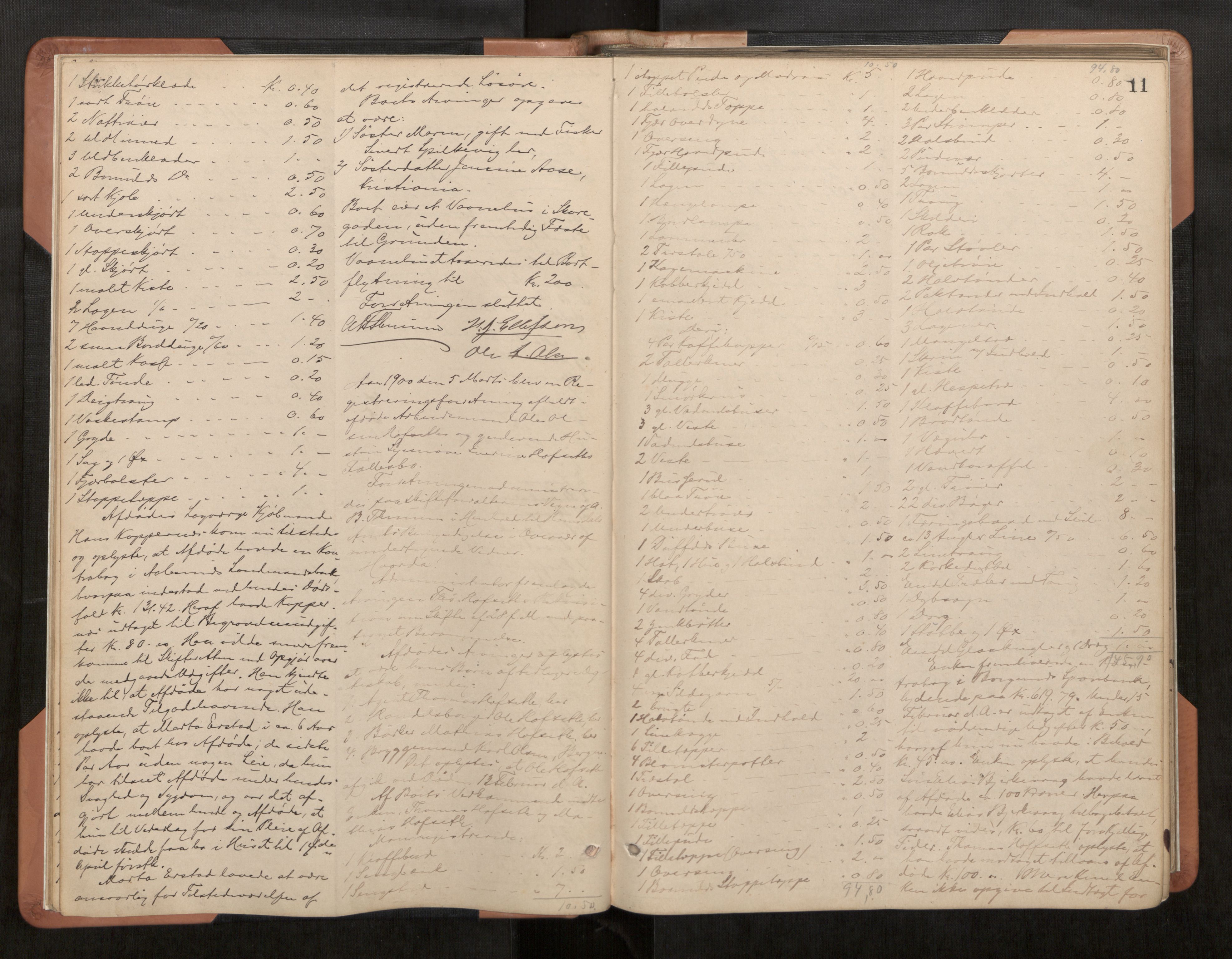 Ålesund byfogd, AV/SAT-A-4384/0001/03/03C/L0005: Registreringsprotokoll, 1899-1908, s. 11