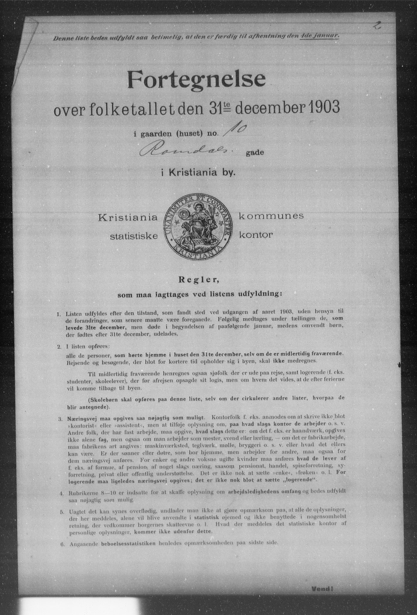 OBA, Kommunal folketelling 31.12.1903 for Kristiania kjøpstad, 1903, s. 16370