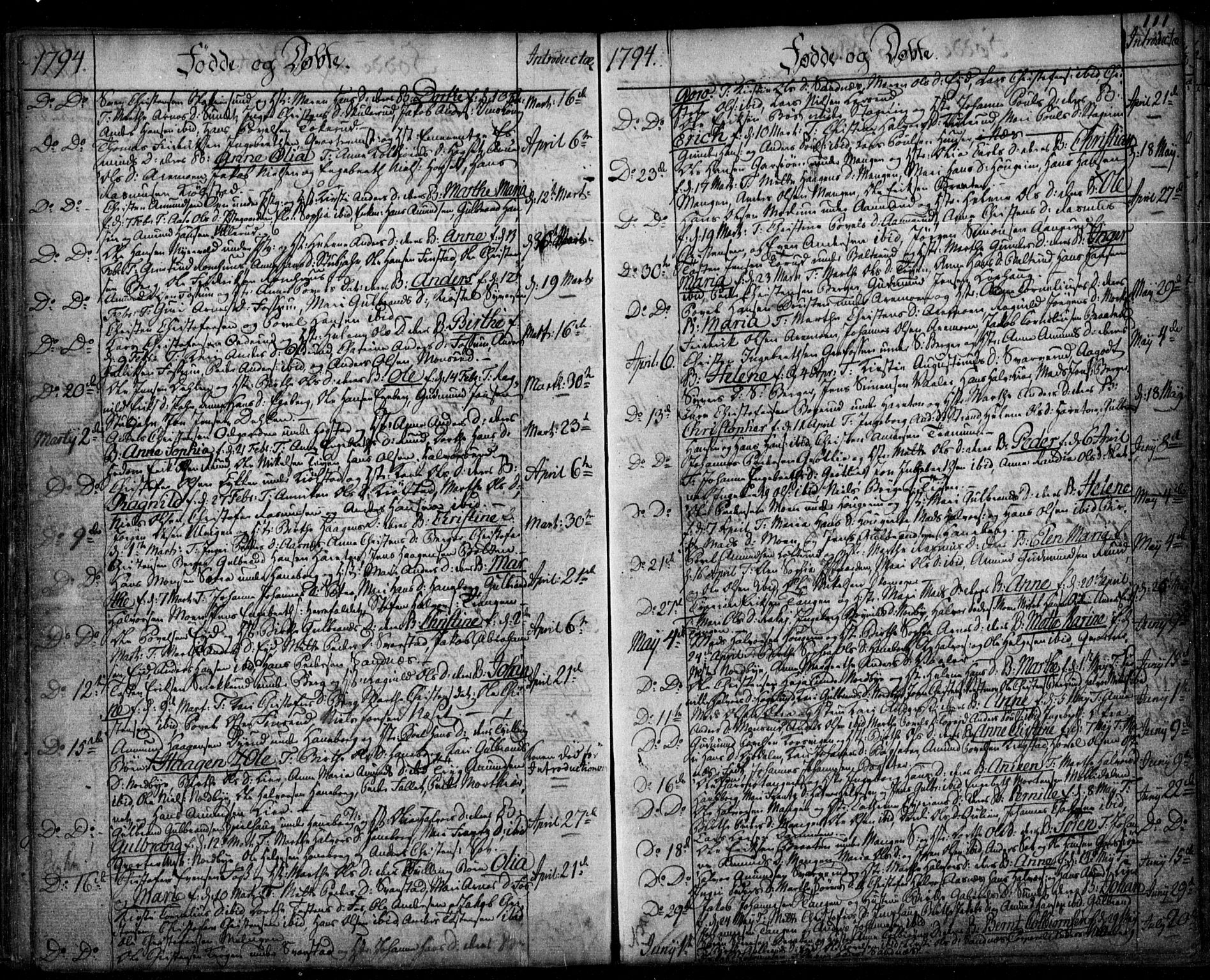 Aurskog prestekontor Kirkebøker, SAO/A-10304a/F/Fa/L0003: Ministerialbok nr. I 3, 1767-1807, s. 111