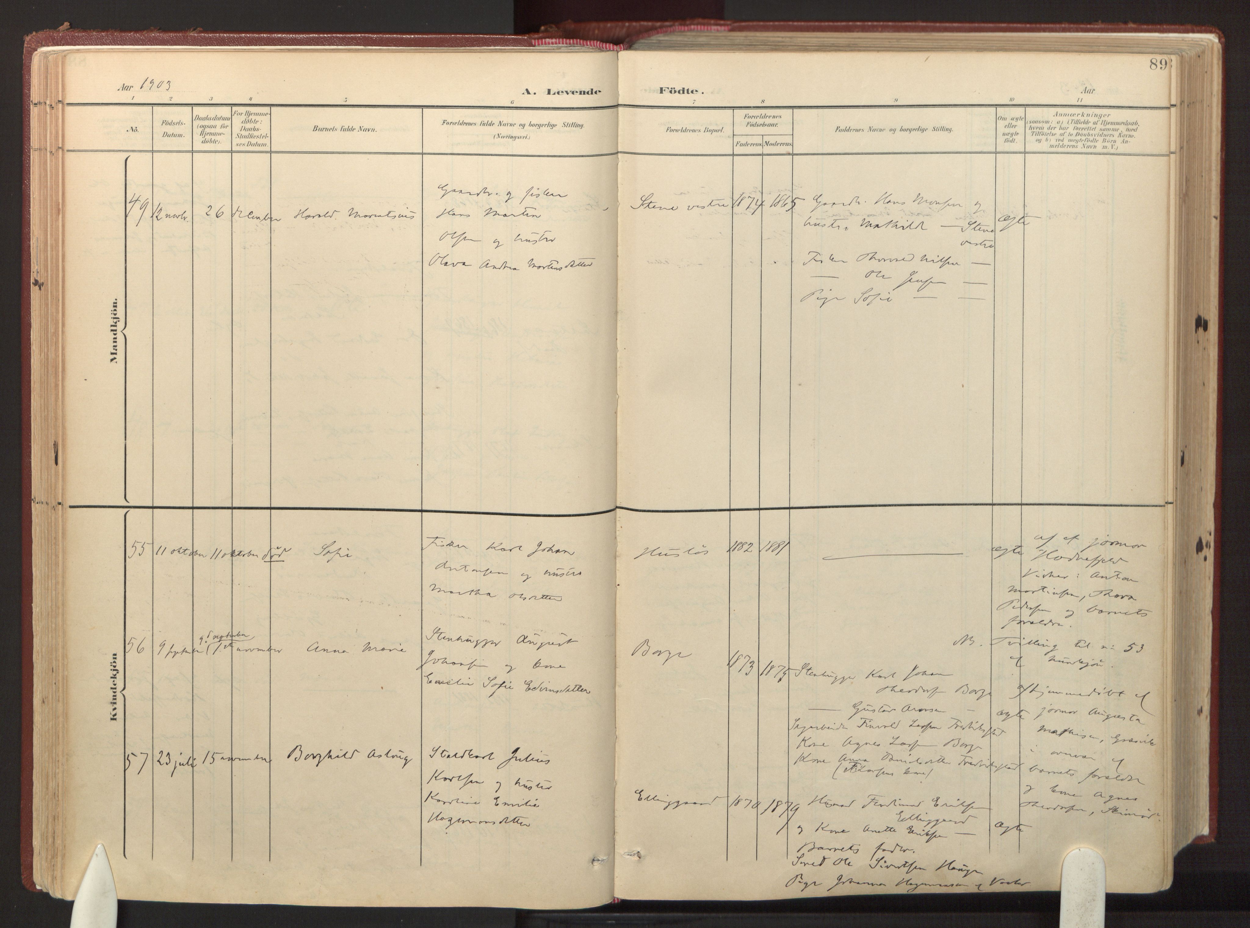 Onsøy prestekontor Kirkebøker, AV/SAO-A-10914/F/Fa/L0008: Ministerialbok nr. I 8, 1899-1923, s. 89