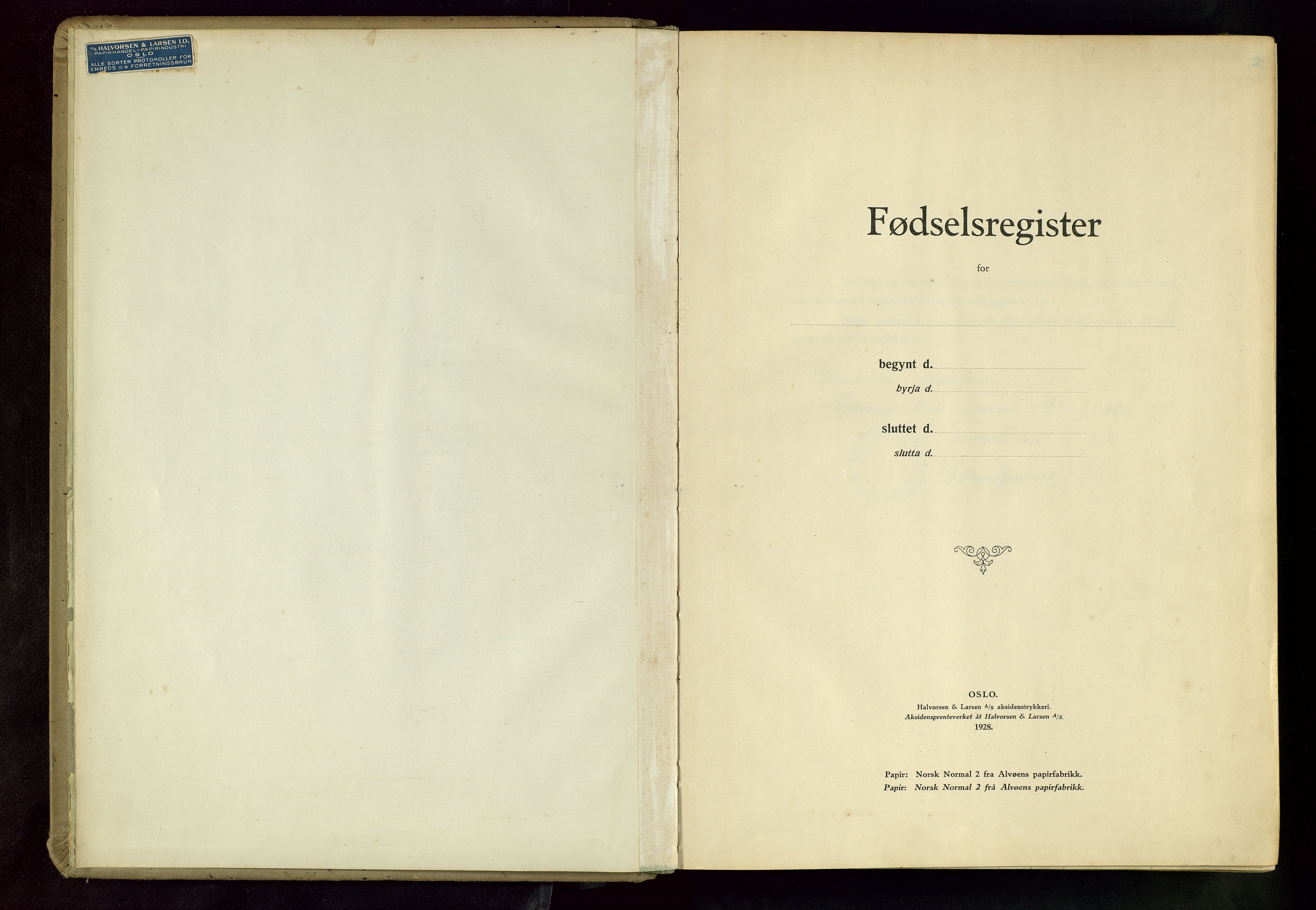Domkirken sokneprestkontor, SAST/A-101812/002/A/L0002: Fødselsregister nr. 2, 1933-1938