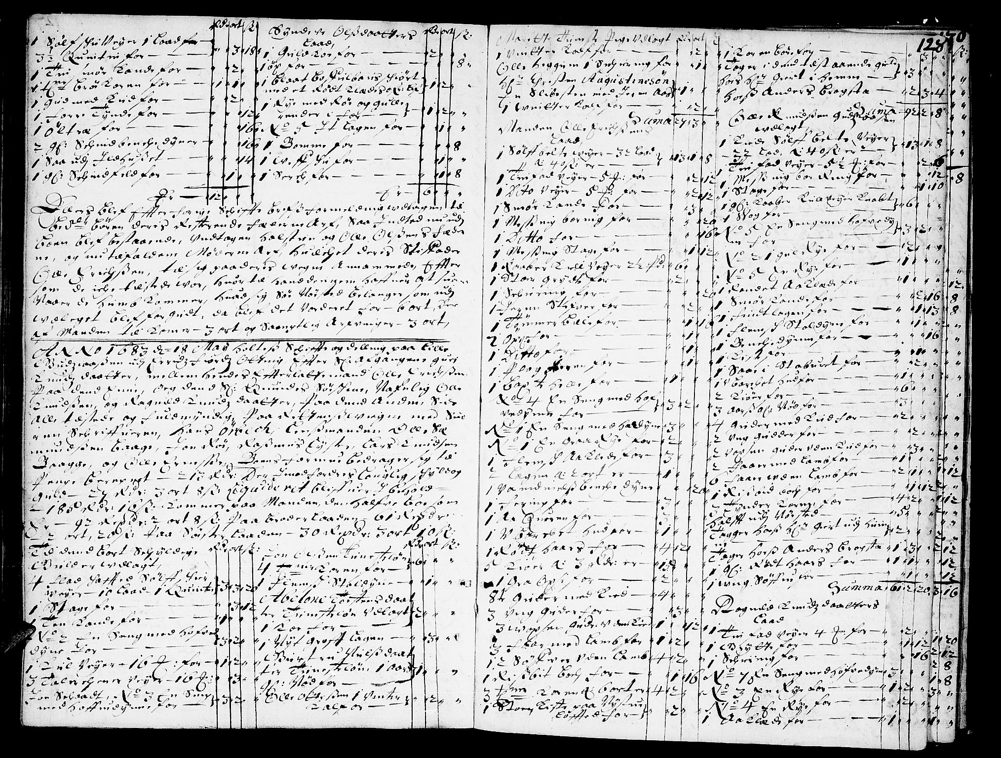 Romsdal sorenskriveri, AV/SAT-A-4149/1/3/3A/L0001: Skifteprotokoll, 1677-1683, s. 127b-128a