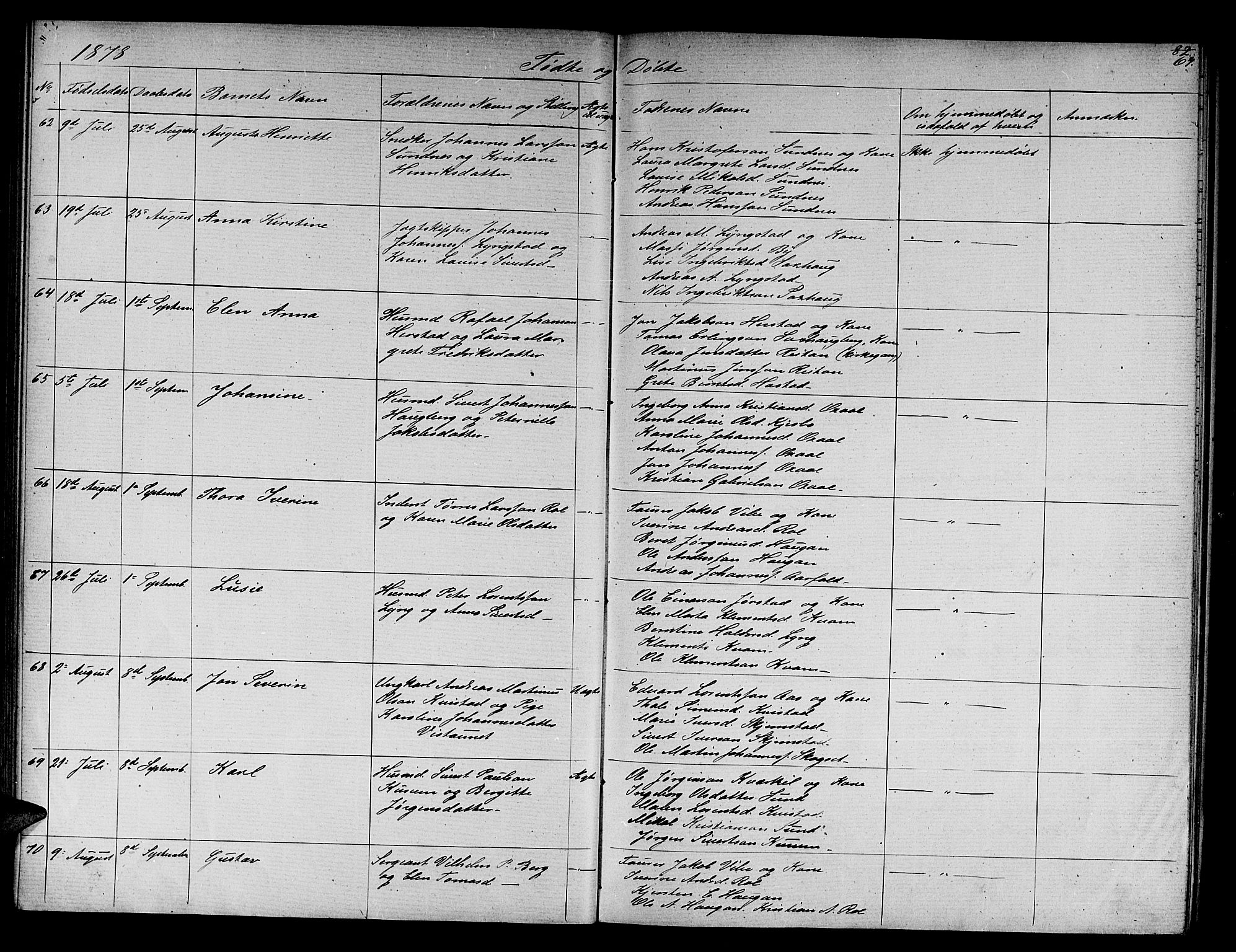 Ministerialprotokoller, klokkerbøker og fødselsregistre - Nord-Trøndelag, AV/SAT-A-1458/730/L0300: Klokkerbok nr. 730C03, 1872-1879, s. 64