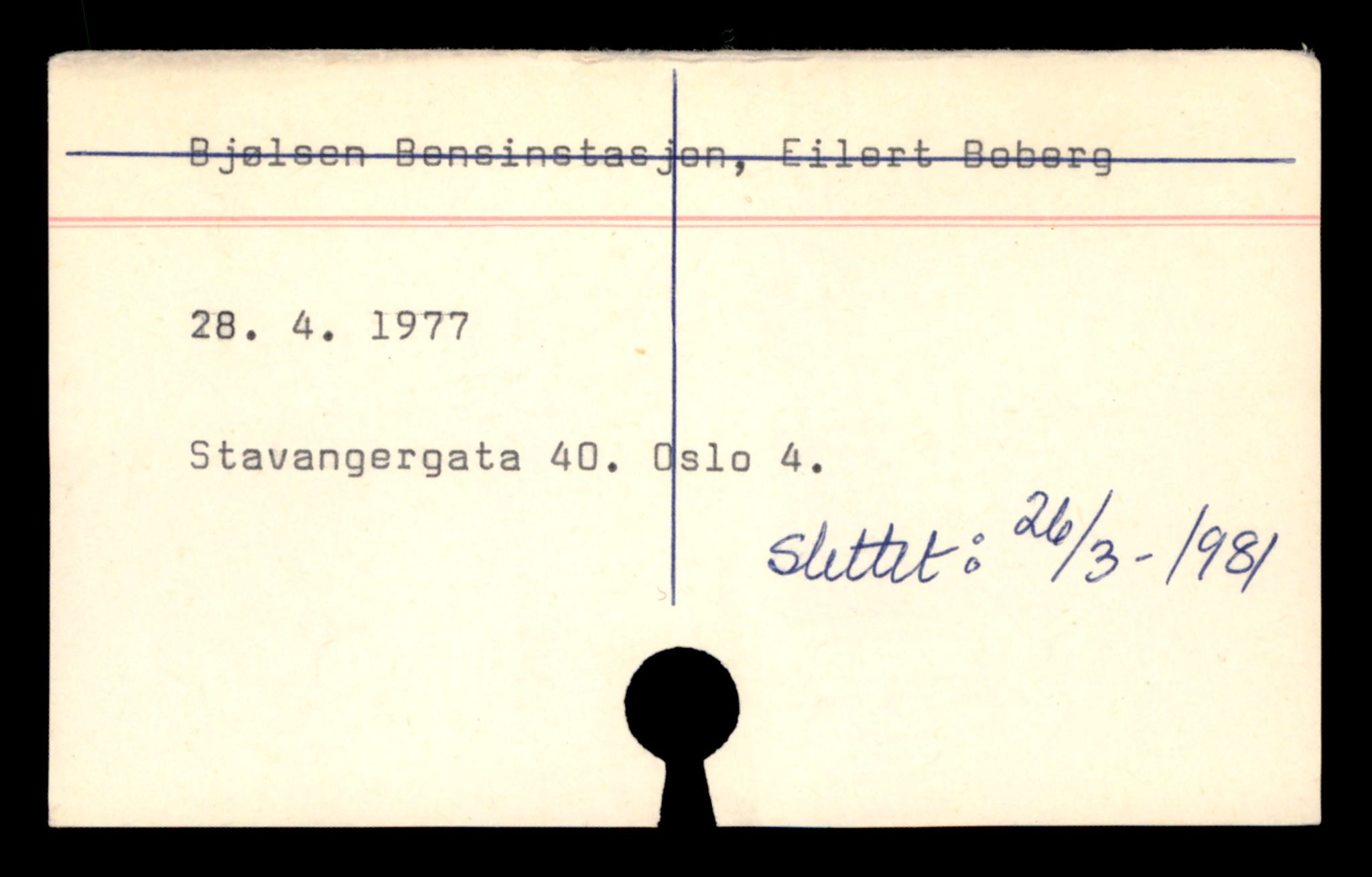 Oslo byfogd, Handelsregisteret, SAT/A-10867/G/Ga/Gad/L0036: Kartotekkort - Slettede foretak, Bjø-Bry, 1890-1990
