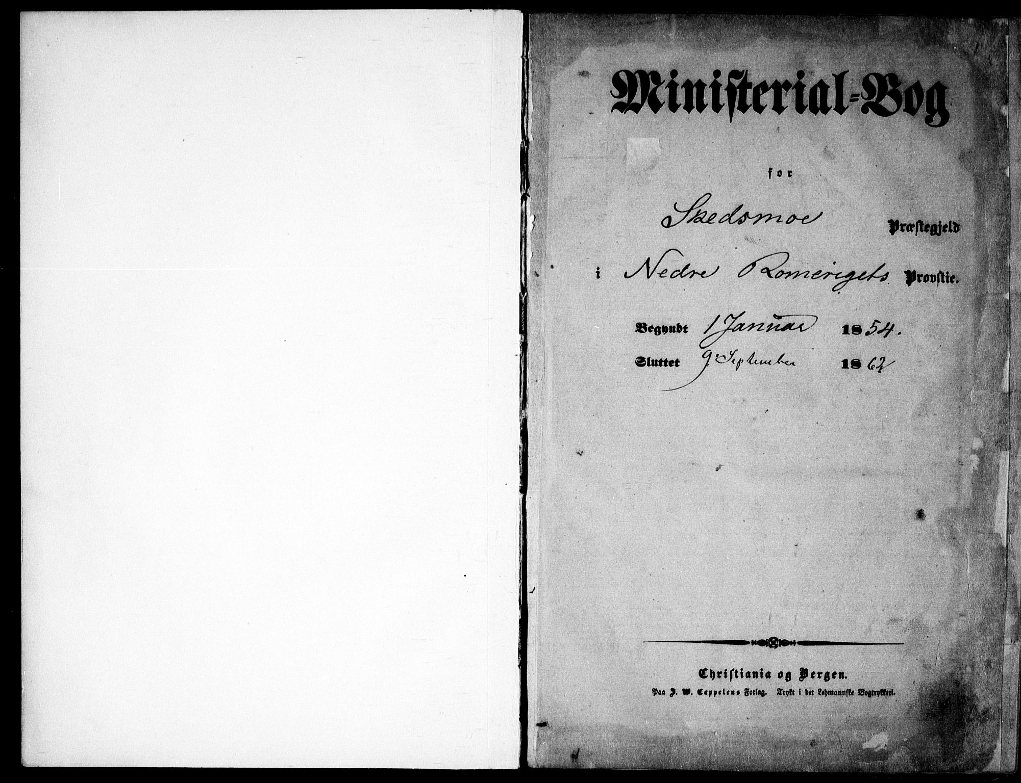 Skedsmo prestekontor Kirkebøker, SAO/A-10033a/F/Fa/L0010: Ministerialbok nr. I 10, 1854-1865