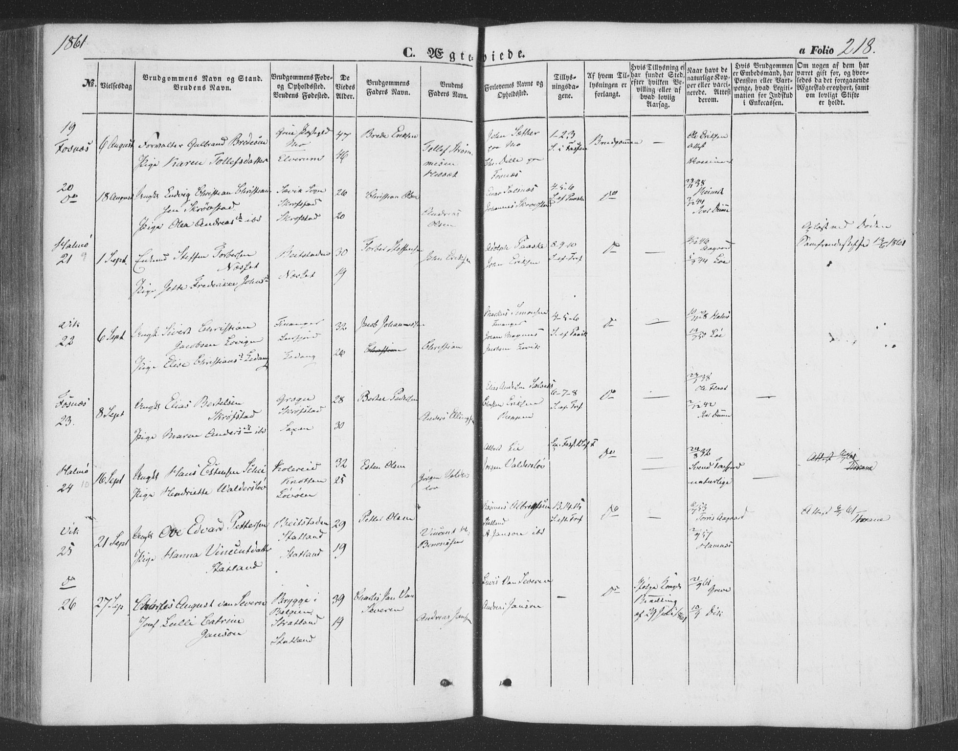 Ministerialprotokoller, klokkerbøker og fødselsregistre - Nord-Trøndelag, AV/SAT-A-1458/773/L0615: Ministerialbok nr. 773A06, 1857-1870, s. 218