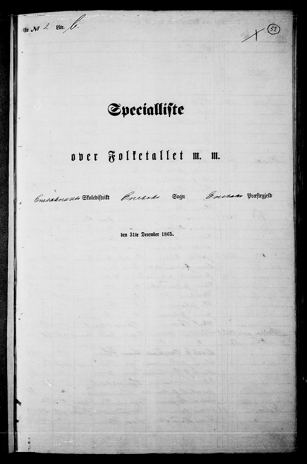 RA, Folketelling 1865 for 0229P Enebakk prestegjeld, 1865, s. 49