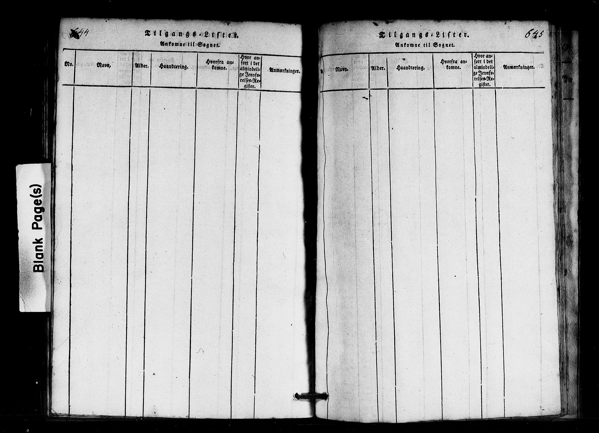 Innvik sokneprestembete, AV/SAB-A-80501: Klokkerbok nr. B 1, 1815-1820, s. 644-645