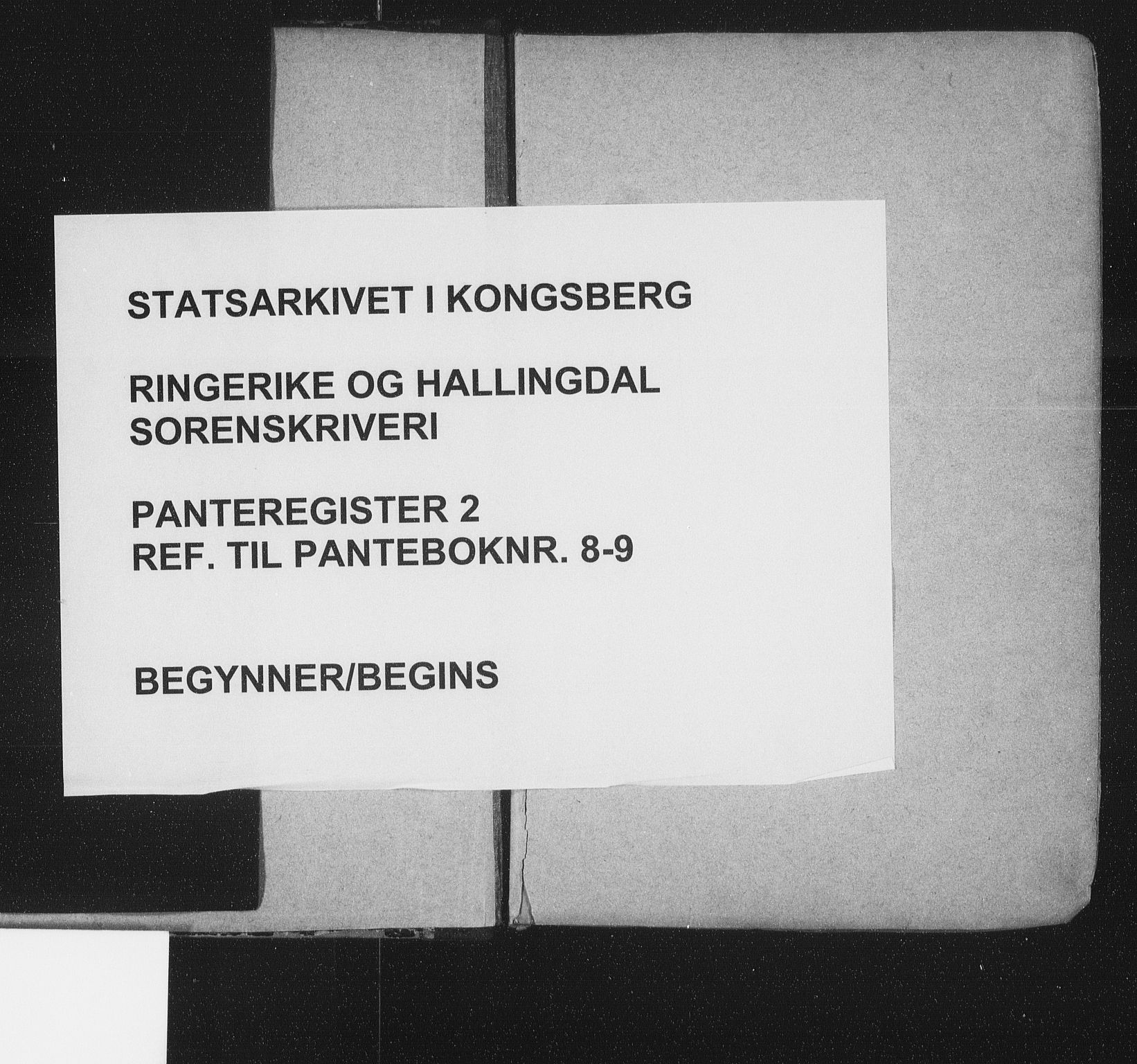 Ringerike og Hallingdal sorenskriveri, SAKO/A-81/G/Gb/L0002: Panteregister nr. 2