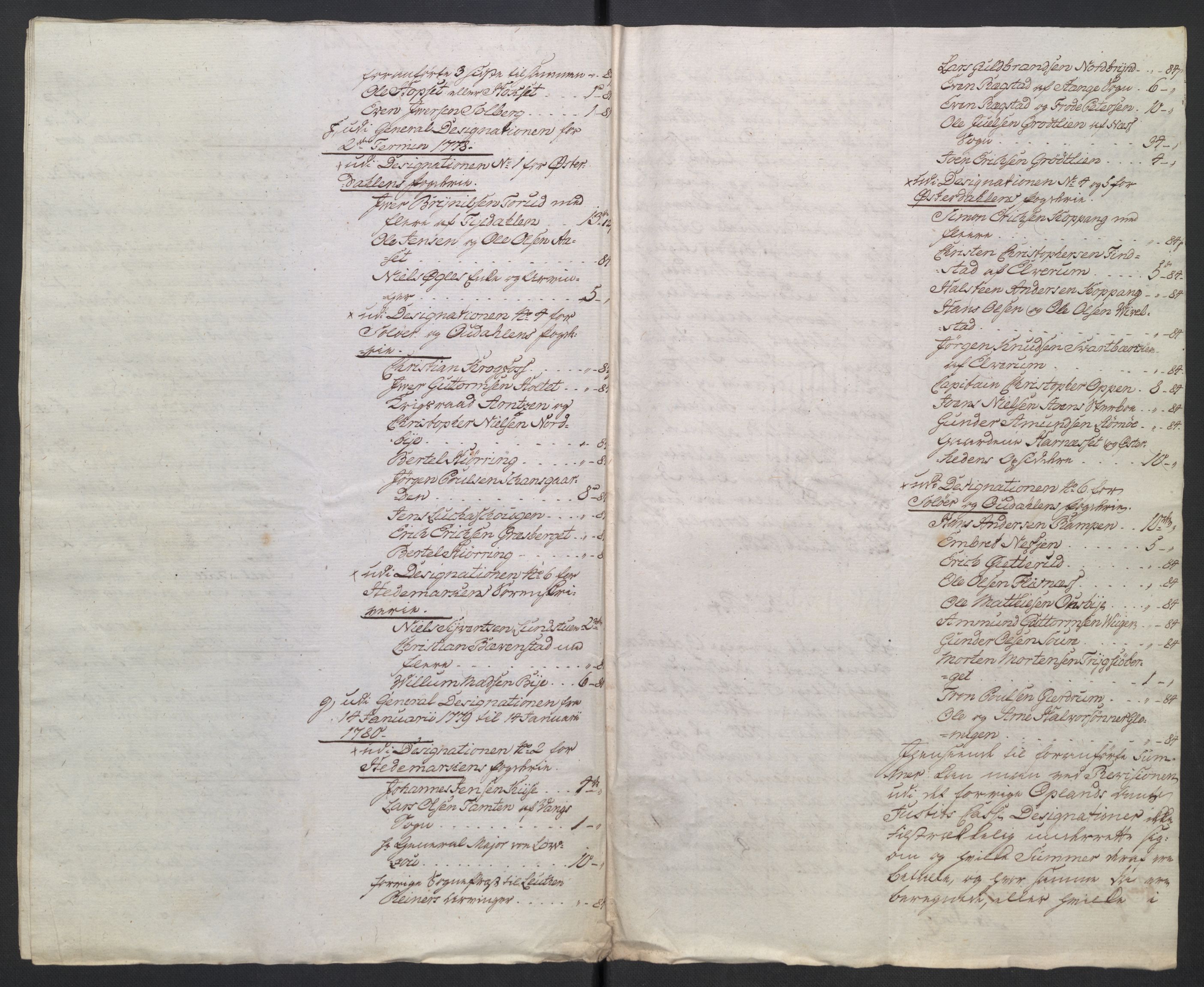 Rentekammeret inntil 1814, Reviderte regnskaper, Mindre regnskaper, RA/EA-4068/Rb/L0014: Opplands amt, 1771-1779, s. 597