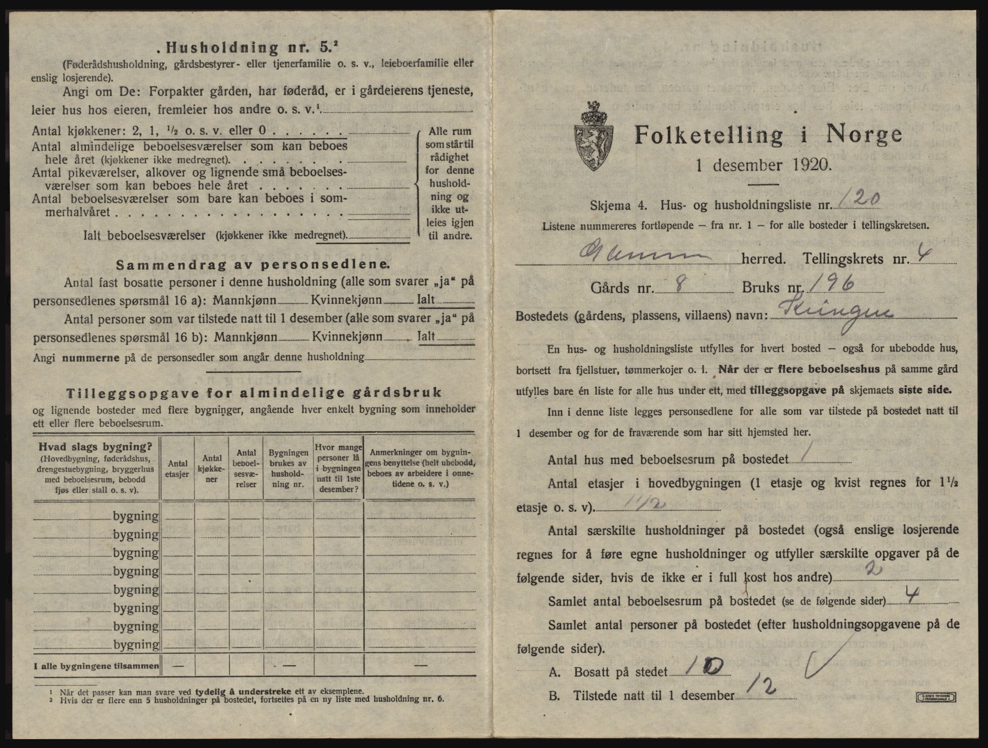 SAO, Folketelling 1920 for 0132 Glemmen herred, 1920, s. 867
