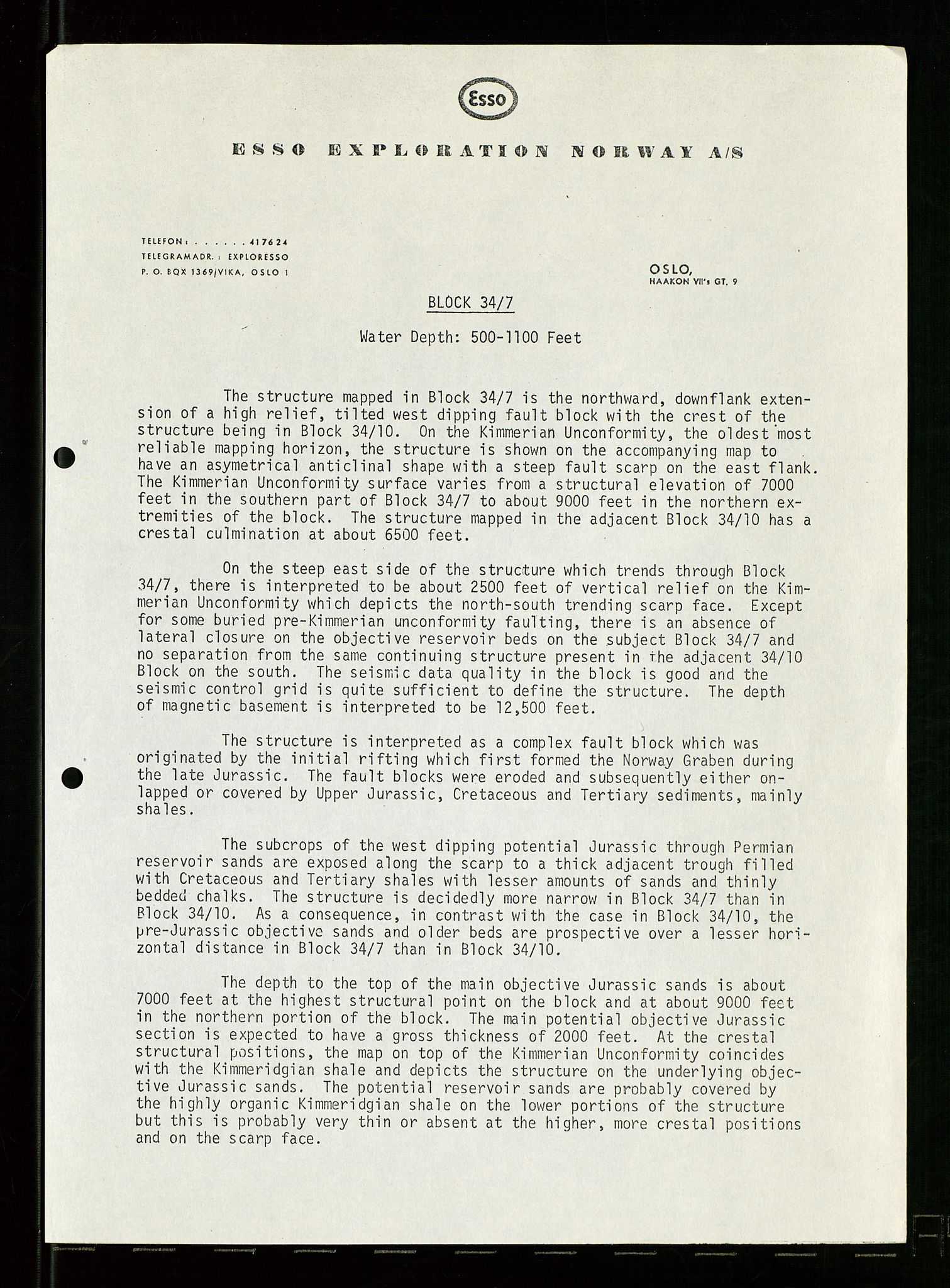 Pa 1512 - Esso Exploration and Production Norway Inc., AV/SAST-A-101917/E/Ea/L0025: Sak og korrespondanse, 1966-1974, s. 599