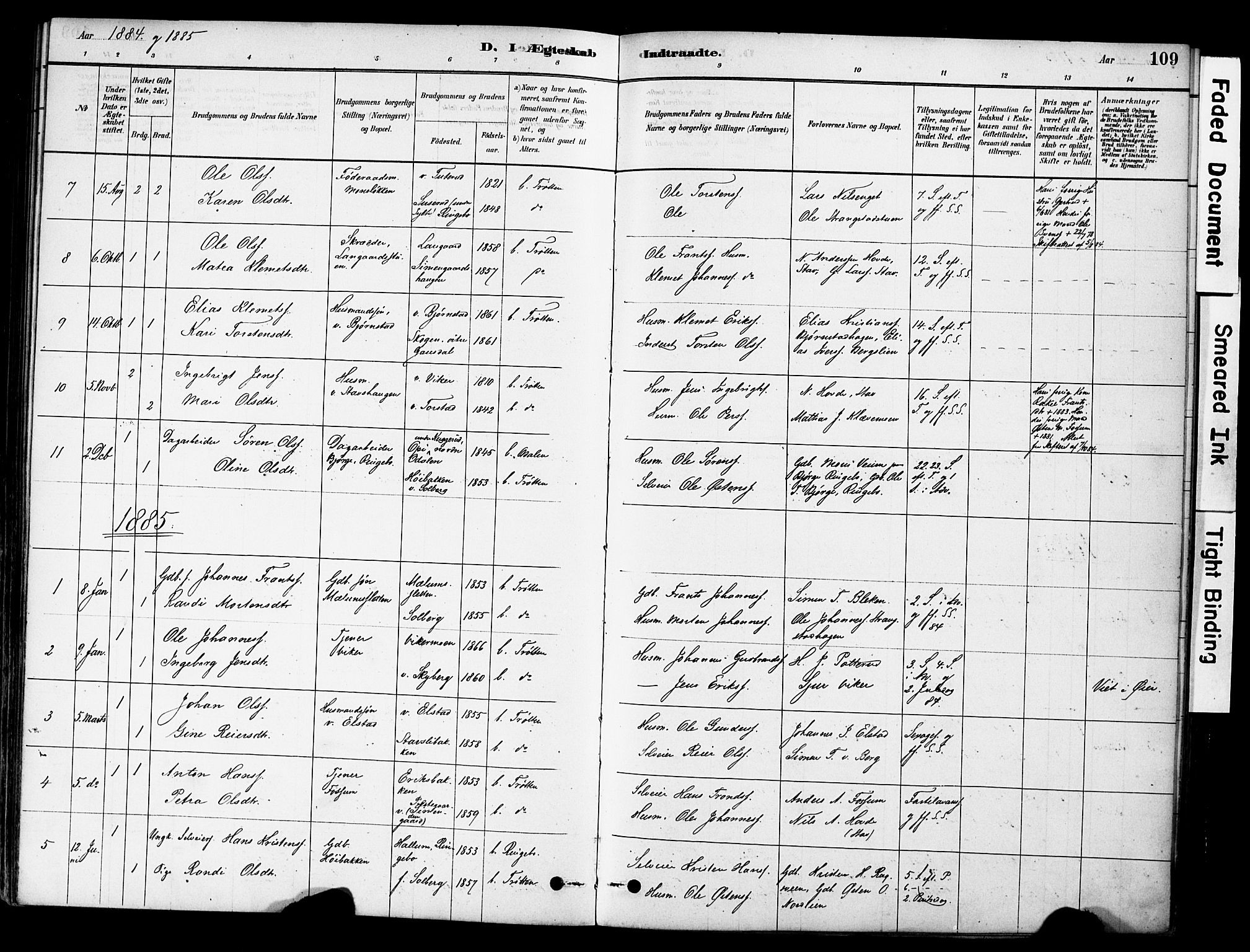 Øyer prestekontor, AV/SAH-PREST-084/H/Ha/Haa/L0009: Ministerialbok nr. 9, 1878-1893, s. 109