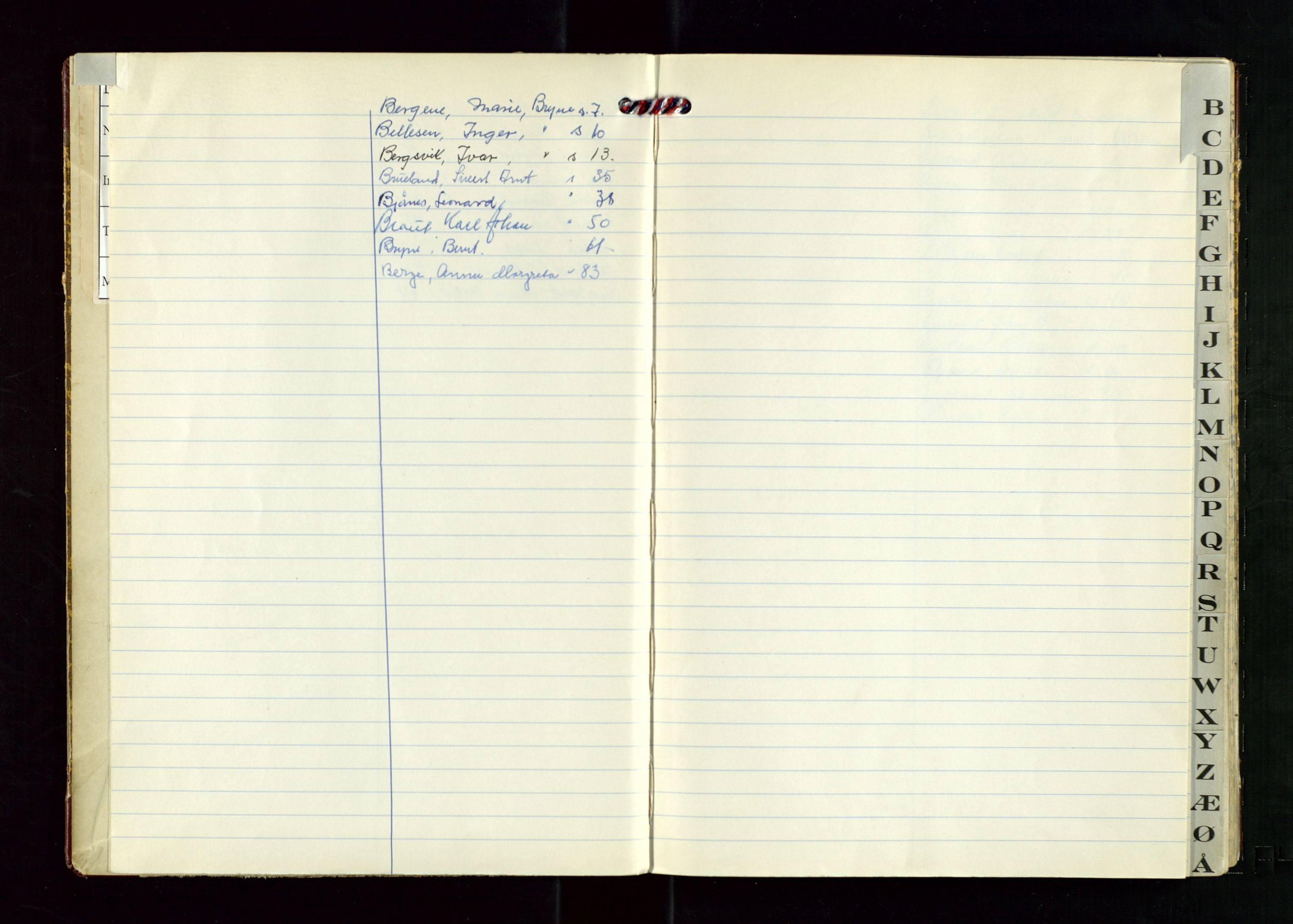 Time lensmannskontor, AV/SAST-A-100420/Gga/L0005: "Dødsfallprotokoll" m/alfabetisk register, 1965-1970