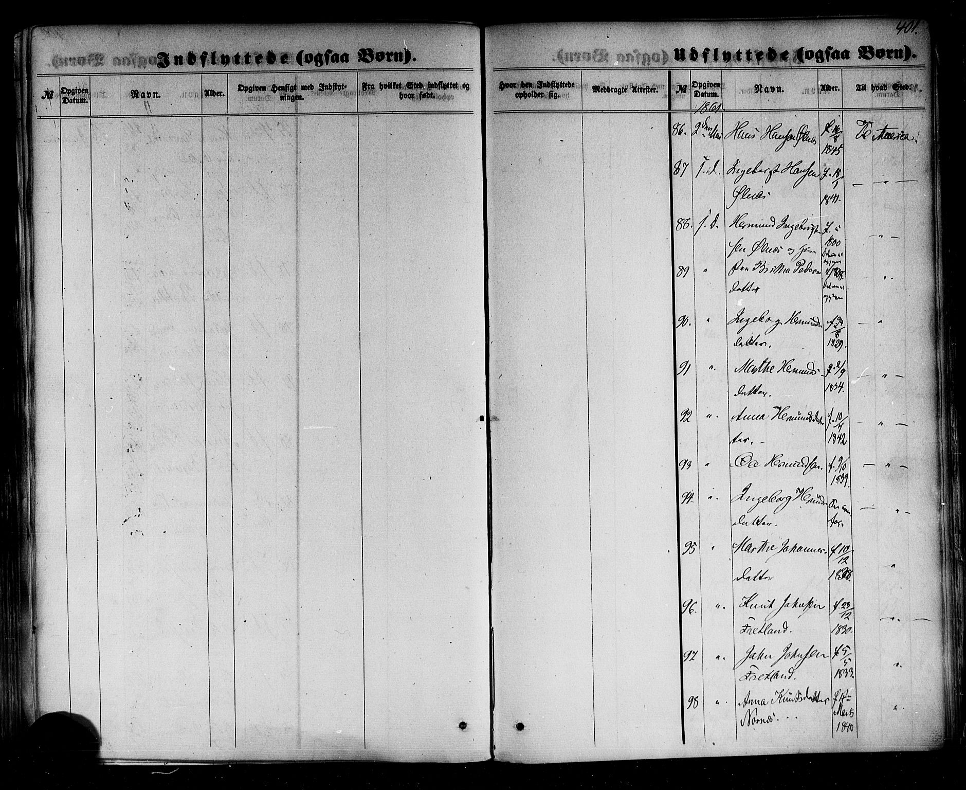 Sogndal sokneprestembete, SAB/A-81301/H/Haa/Haaa/L0013: Ministerialbok nr. A 13, 1859-1877, s. 401