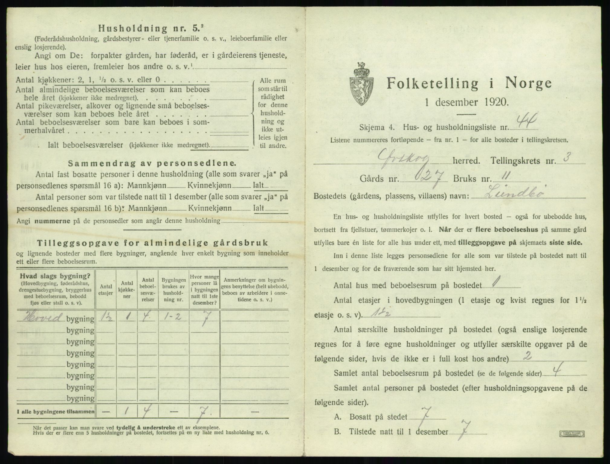 SAT, Folketelling 1920 for 1527 Ørskog herred, 1920, s. 292