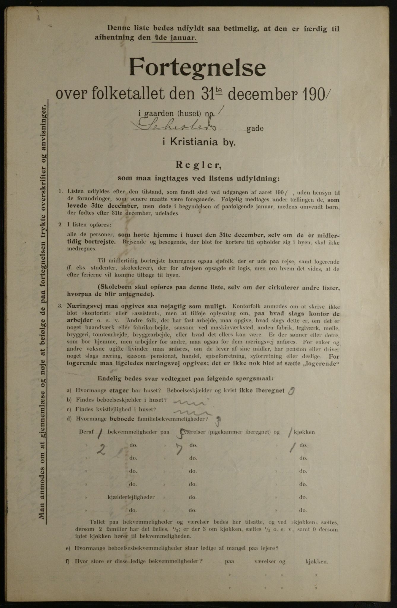 OBA, Kommunal folketelling 31.12.1901 for Kristiania kjøpstad, 1901, s. 14443