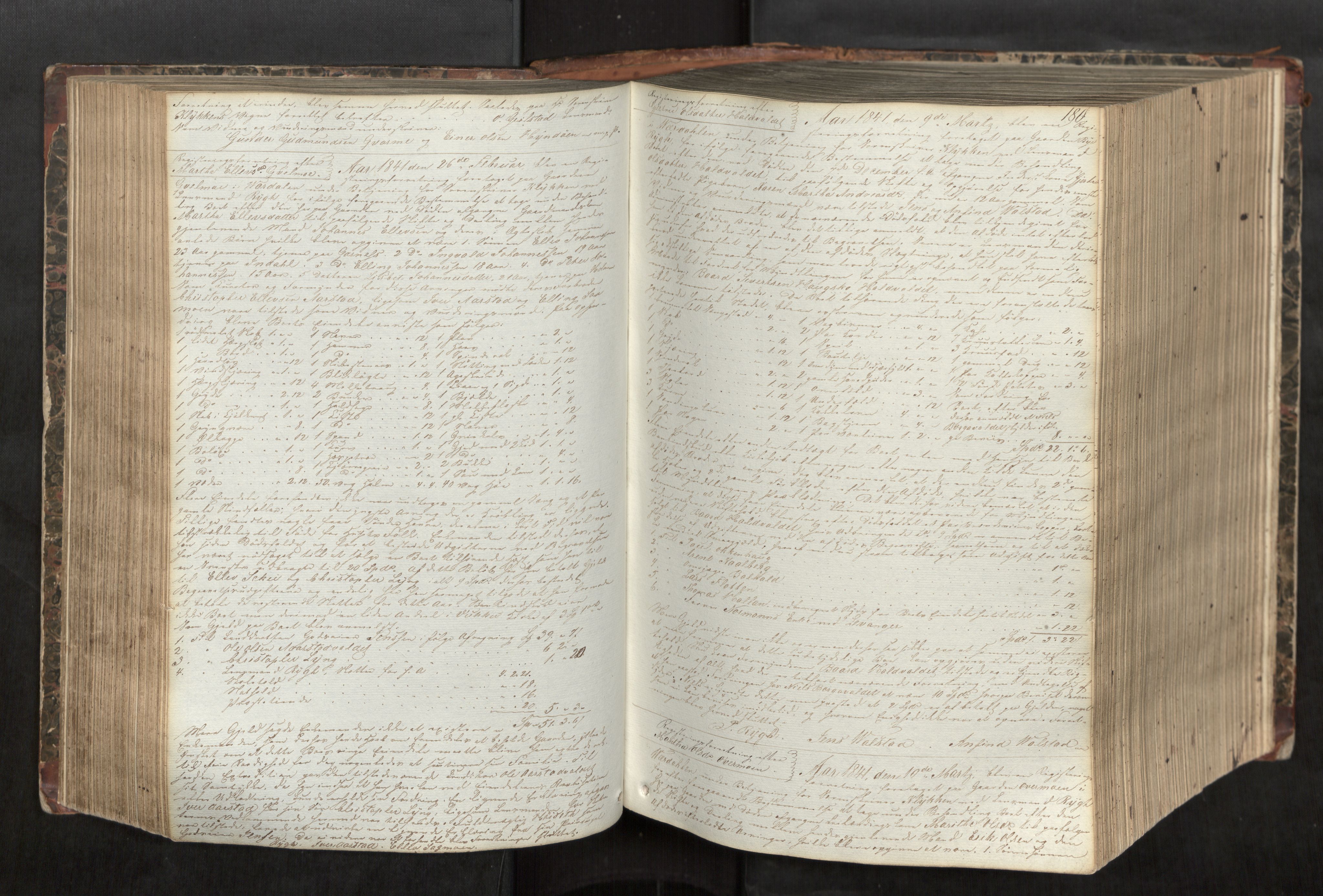 Stjør- og Verdal sorenskriveri, AV/SAT-A-4167/1/3/3Ca/L0002: Skifteregistreringsprotokoll, 1837-1849, s. 180