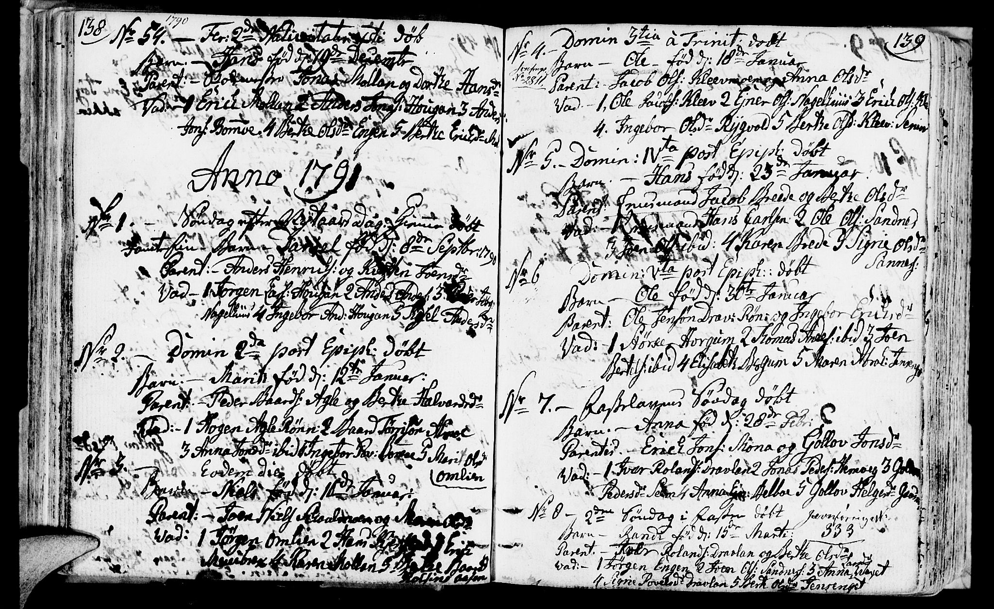 Ministerialprotokoller, klokkerbøker og fødselsregistre - Nord-Trøndelag, AV/SAT-A-1458/749/L0468: Ministerialbok nr. 749A02, 1787-1817, s. 138-139