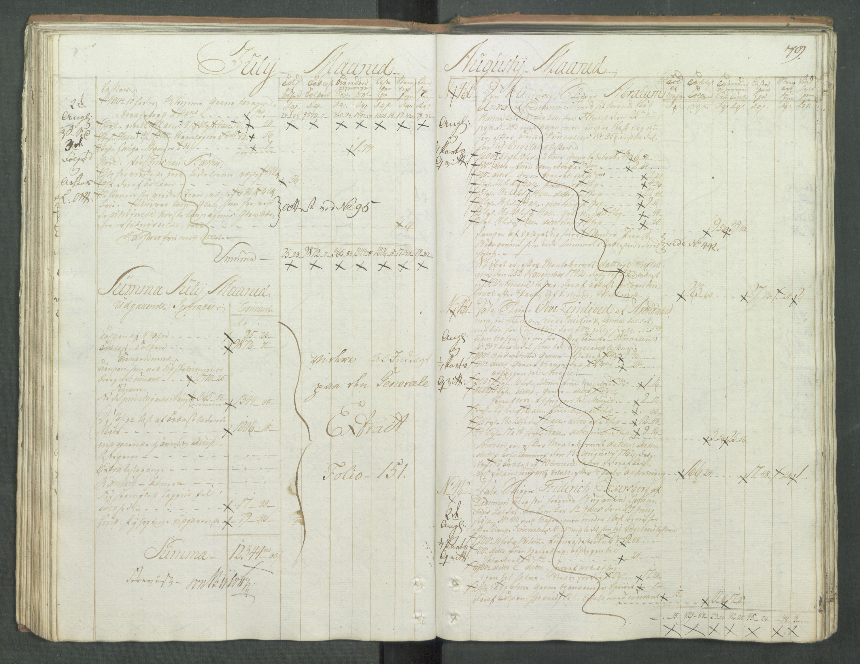 Generaltollkammeret, tollregnskaper, RA/EA-5490/R08/L0167/0001: Tollregnskaper Drammen / Utgående tollbok, 1790-1792, s. 78b-79a