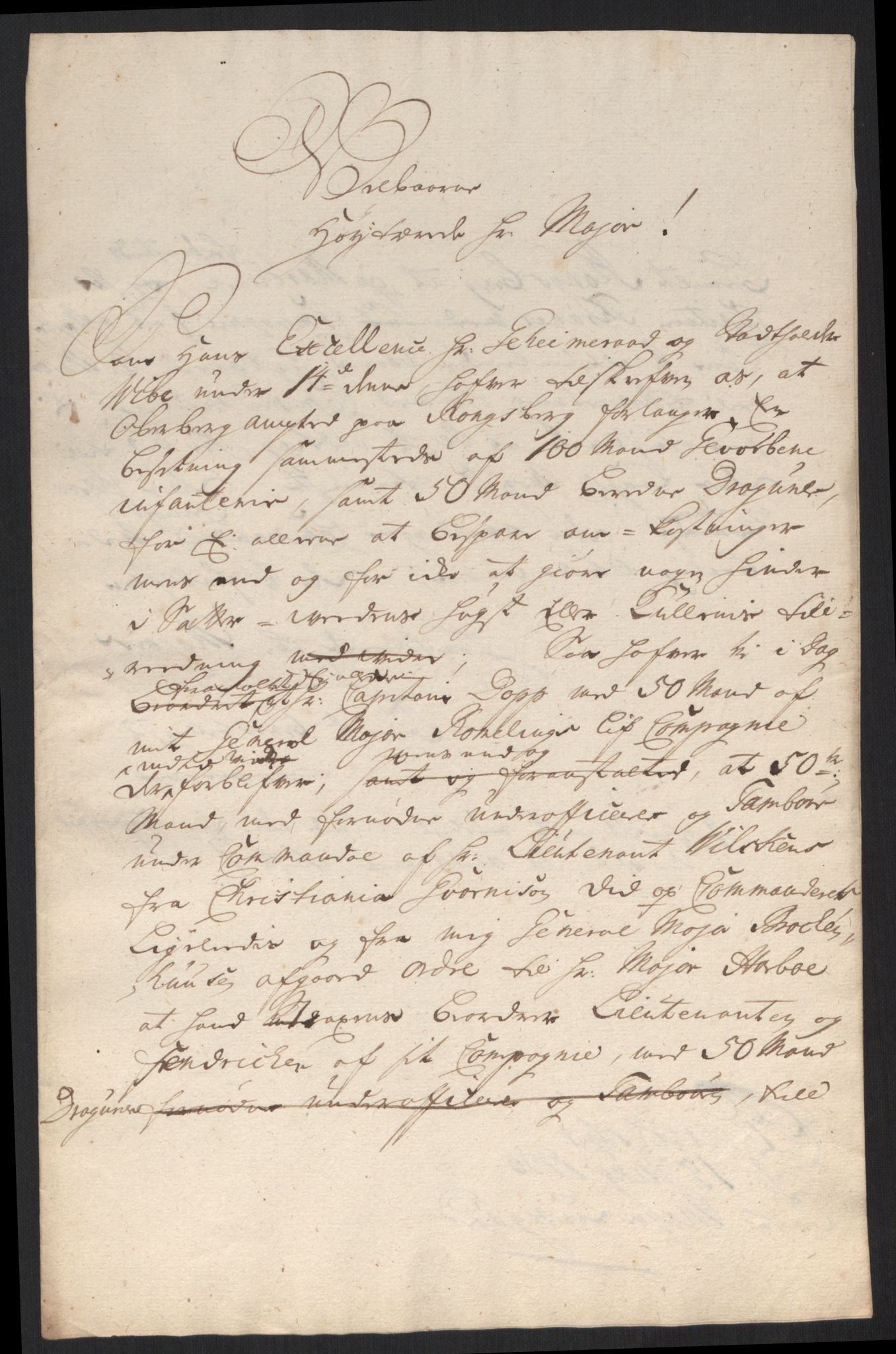 Kommanderende general (KG I) med Det norske krigsdirektorium, AV/RA-EA-5419/B/L0013: Kommanderende generals konsepter, 1730-1733, s. 117