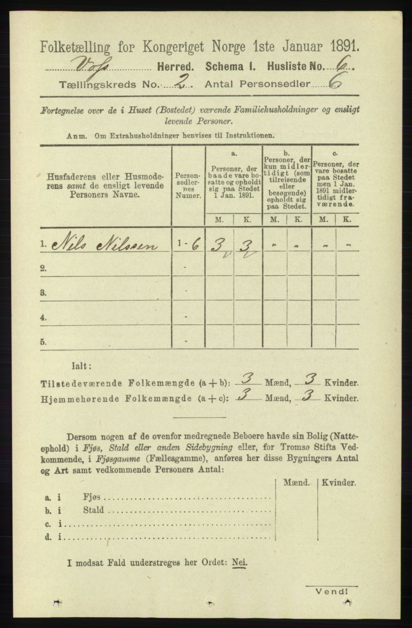 RA, Folketelling 1891 for 1235 Voss herred, 1891, s. 548