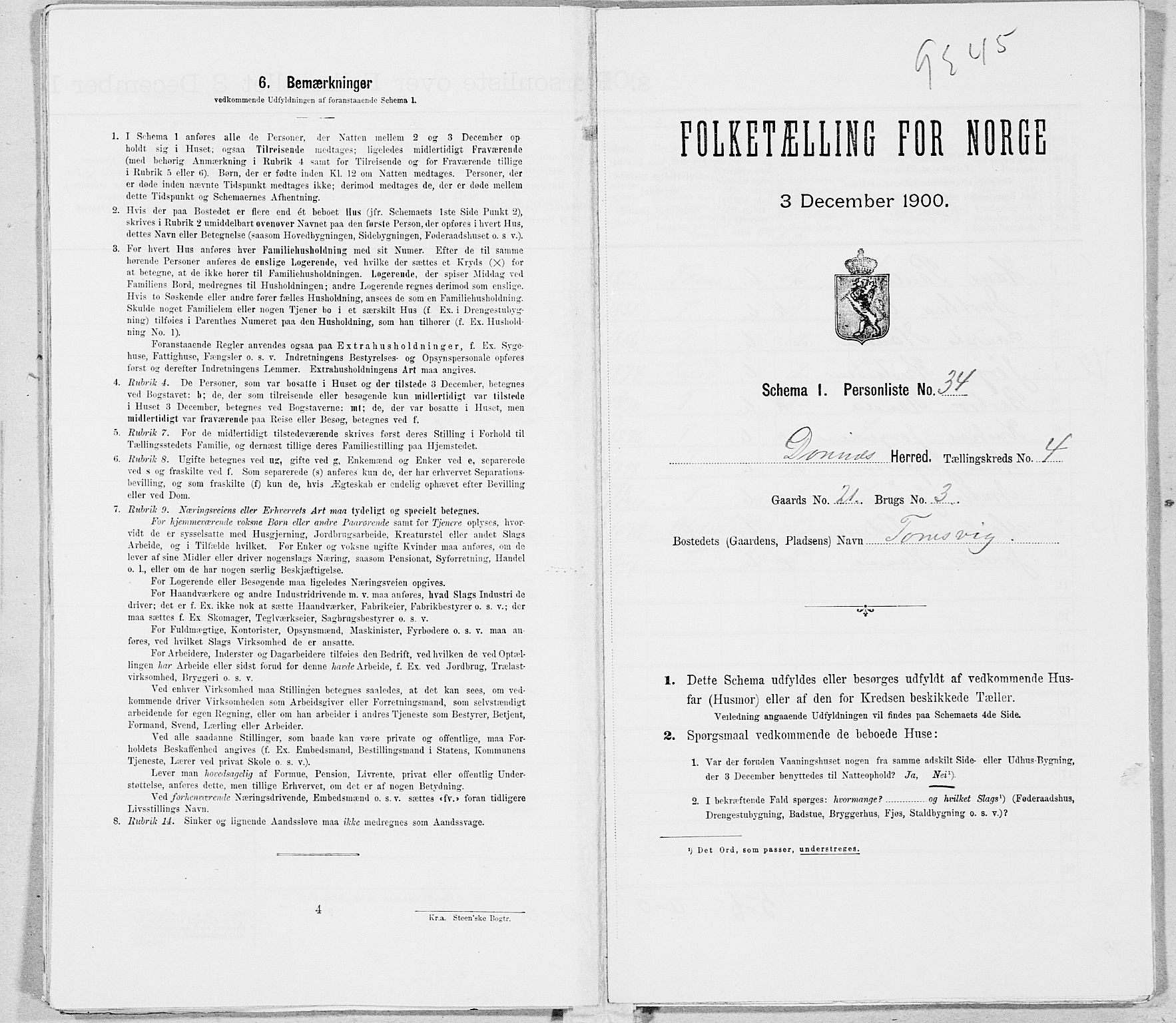SAT, Folketelling 1900 for 1827 Dønnes herred, 1900, s. 641