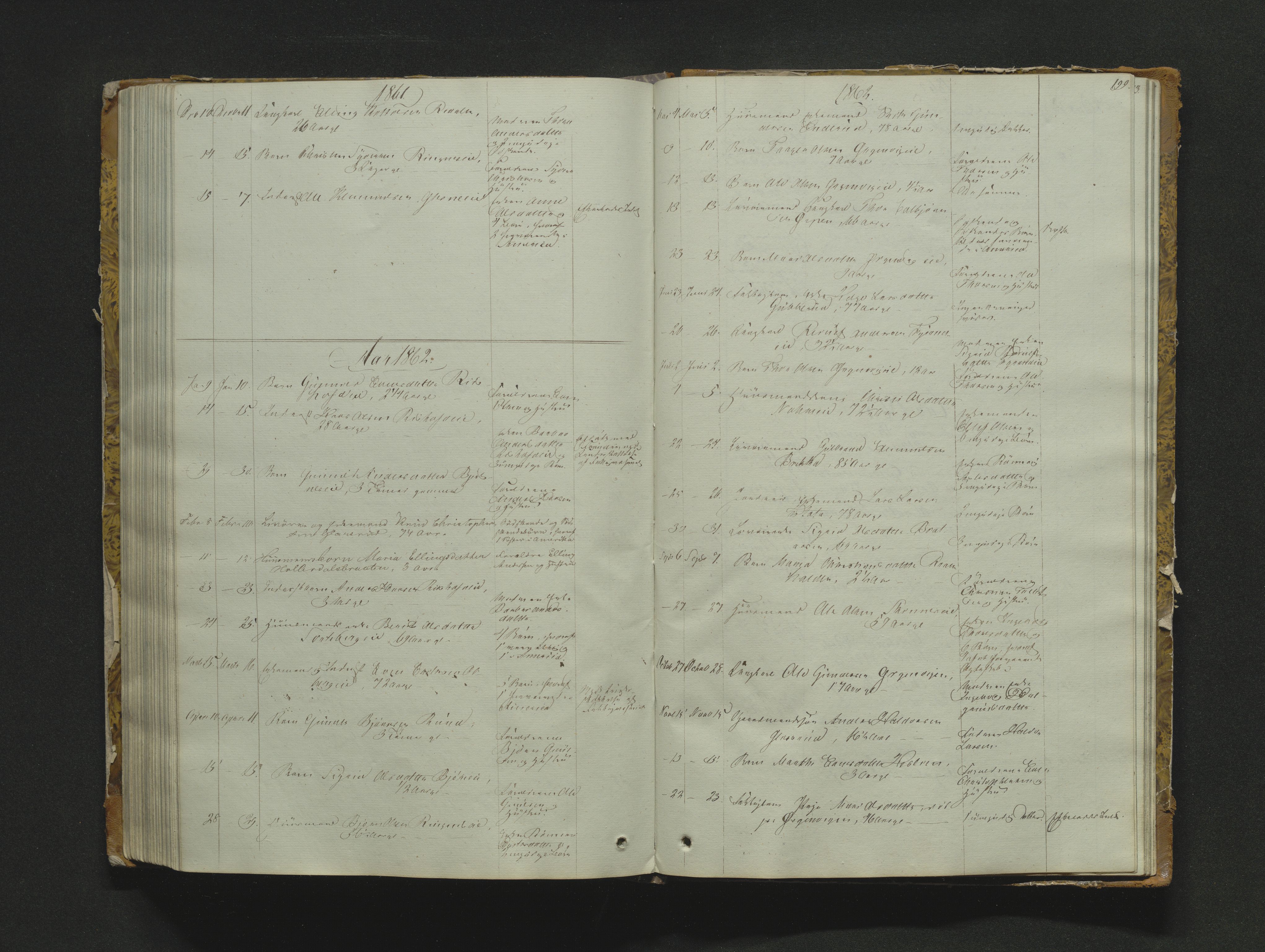 Eiker, Modum og Sigdal sorenskriveri, AV/SAKO-A-123/H/Ha/Haa/L0002: Dødsfallsprotokoll, 1851-1870, s. 199