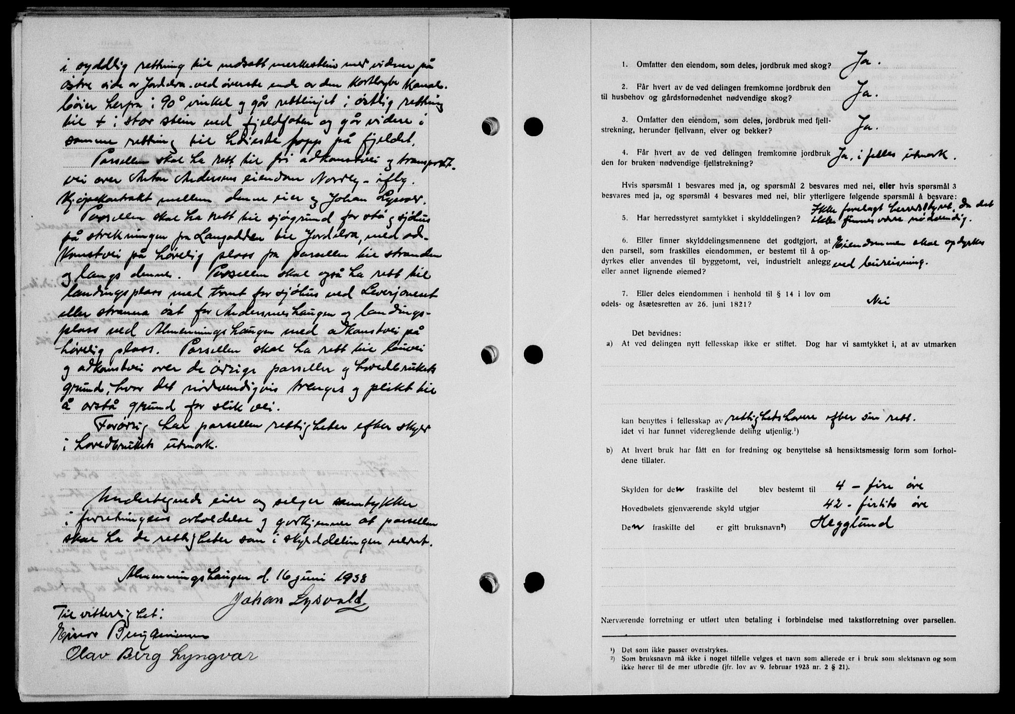 Lofoten sorenskriveri, SAT/A-0017/1/2/2C/L0004a: Pantebok nr. 4a, 1938-1938, Dagboknr: 2271/1938