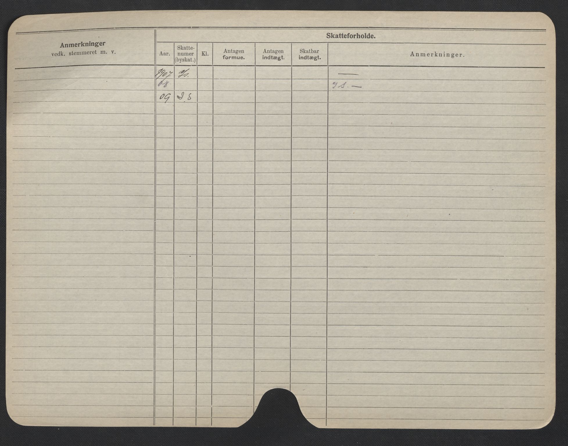 Oslo folkeregister, Registerkort, SAO/A-11715/F/Fa/Fac/L0006: Menn, 1906-1914, s. 1276b