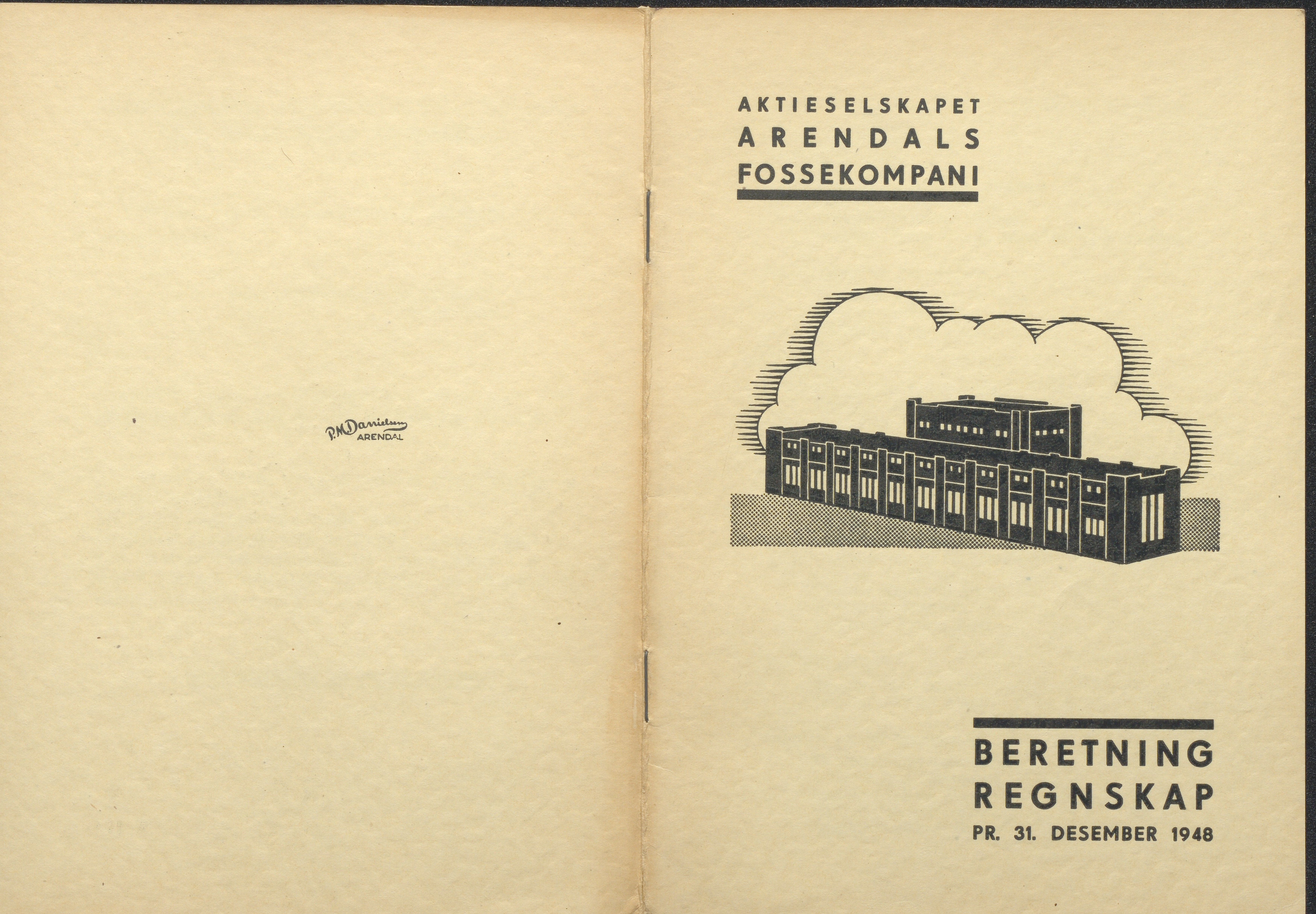 Arendals Fossekompani, AAKS/PA-2413/X/X01/L0001/0012: Beretninger, regnskap, balansekonto, gevinst- og tapskonto / Beretning, regnskap 1945 - 1962, 1945-1962, s. 19