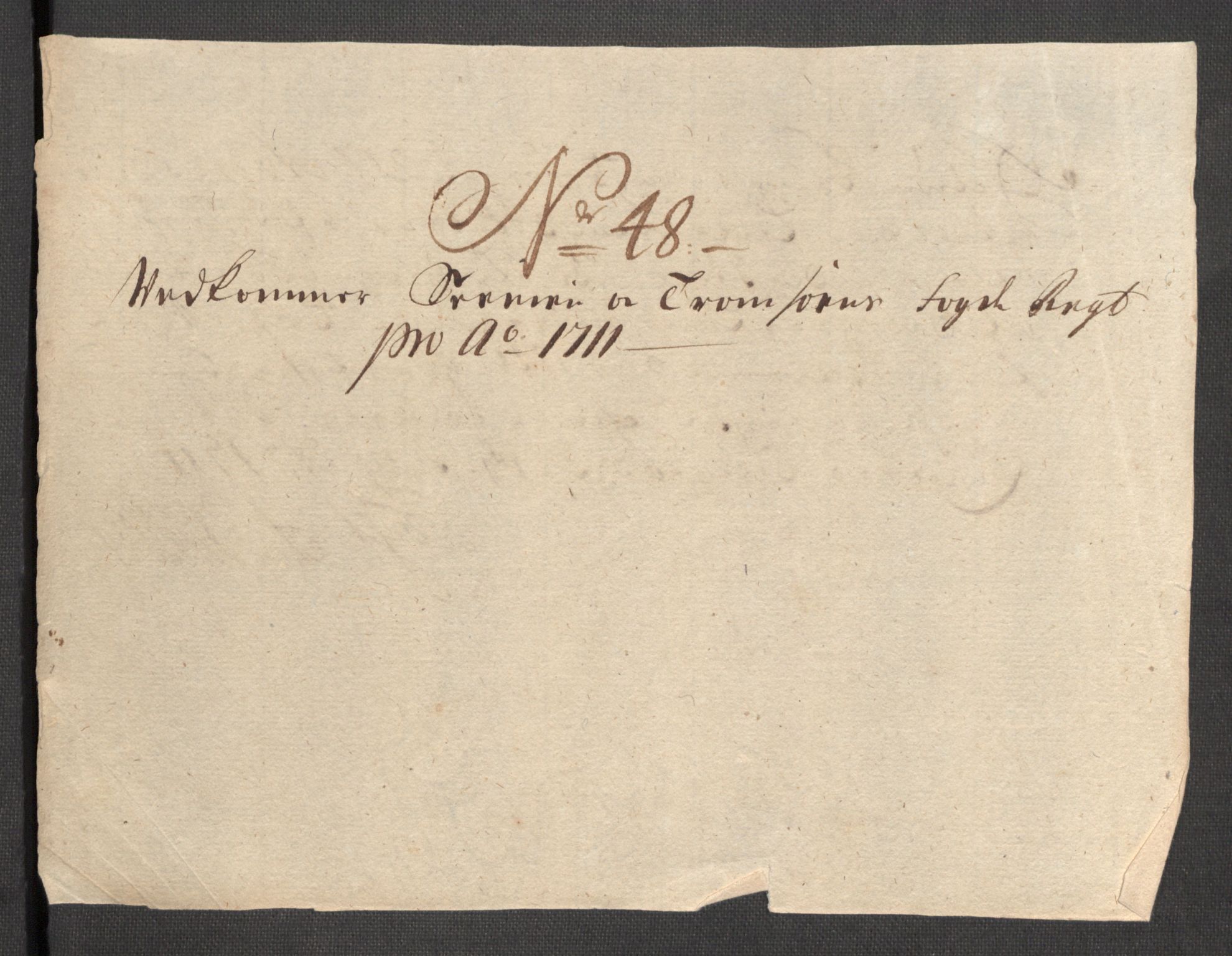 Rentekammeret inntil 1814, Reviderte regnskaper, Fogderegnskap, AV/RA-EA-4092/R68/L4758: Fogderegnskap Senja og Troms, 1711-1712, s. 283