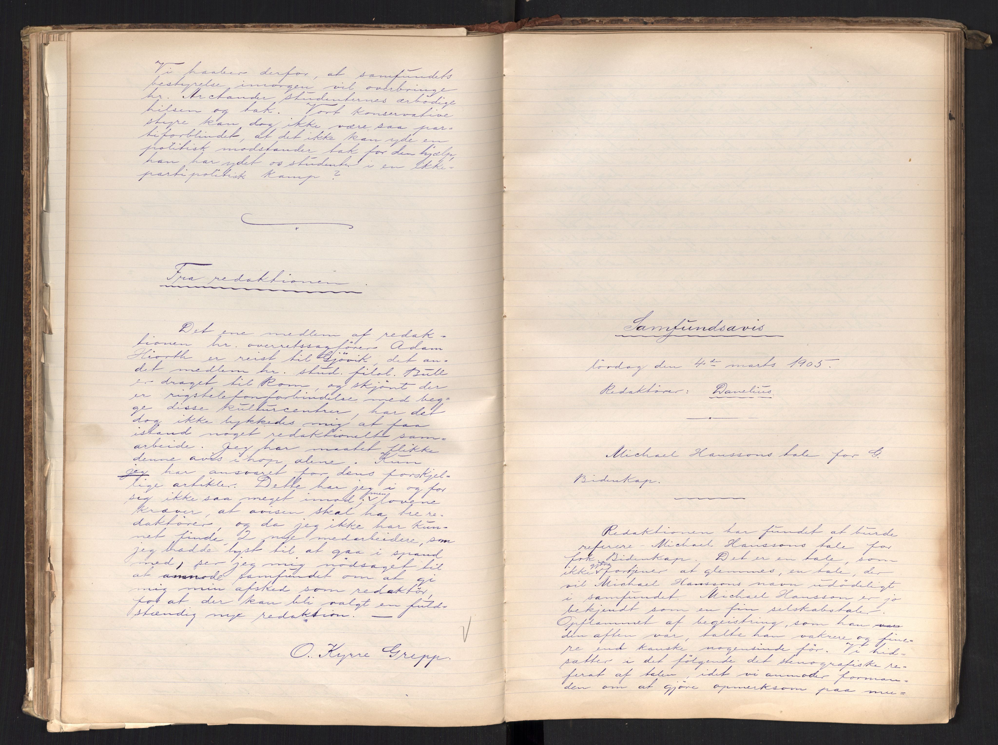 Det Norske Studentersamfund, AV/RA-PA-1322/X/Xa/L0017/0001: -- / Samfundsavisen (stort format), 1902-1904, s. 156