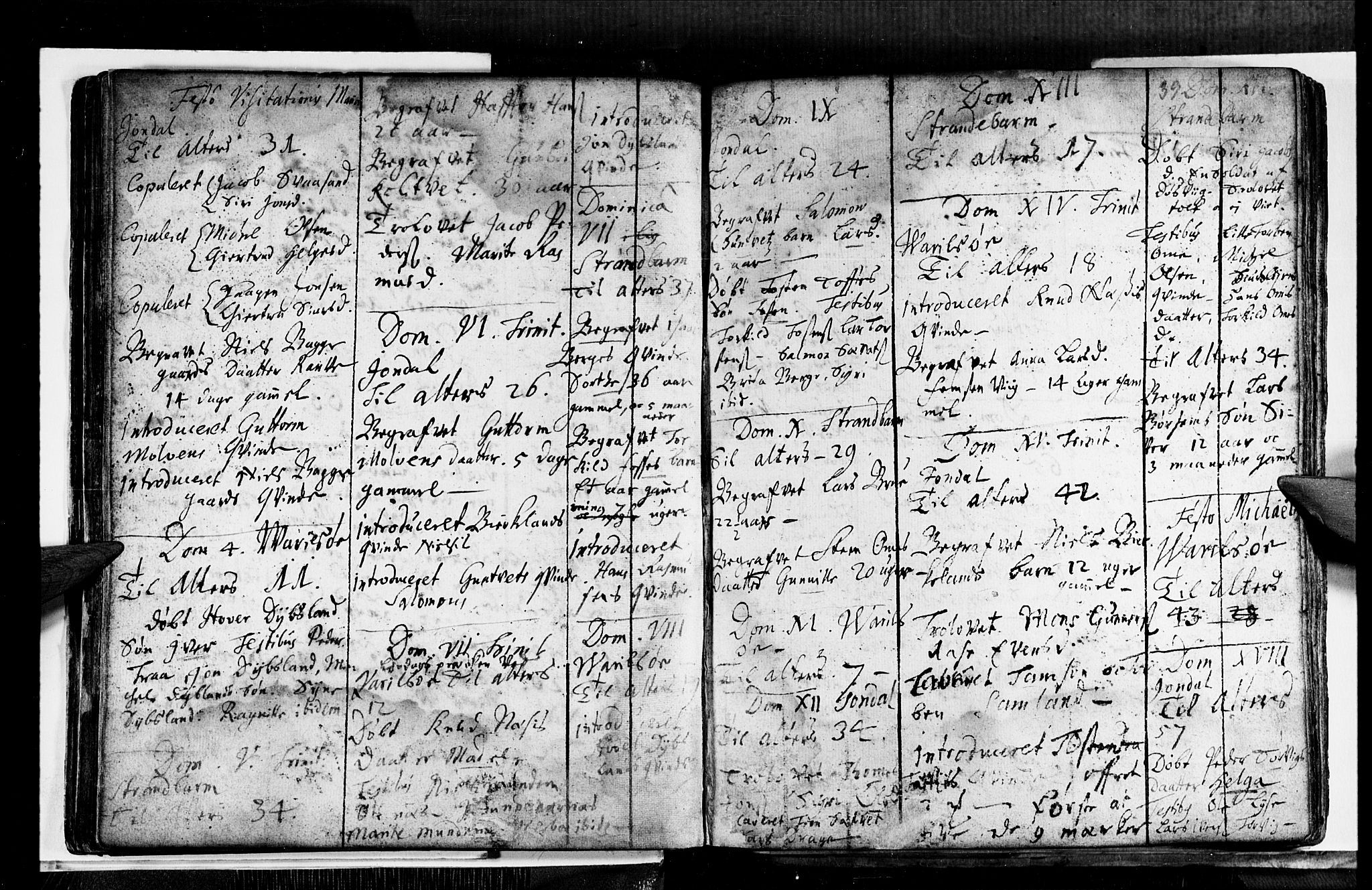 Strandebarm sokneprestembete, AV/SAB-A-78401/H/Haa: Ministerialbok nr. A 1, 1670-1726, s. 38