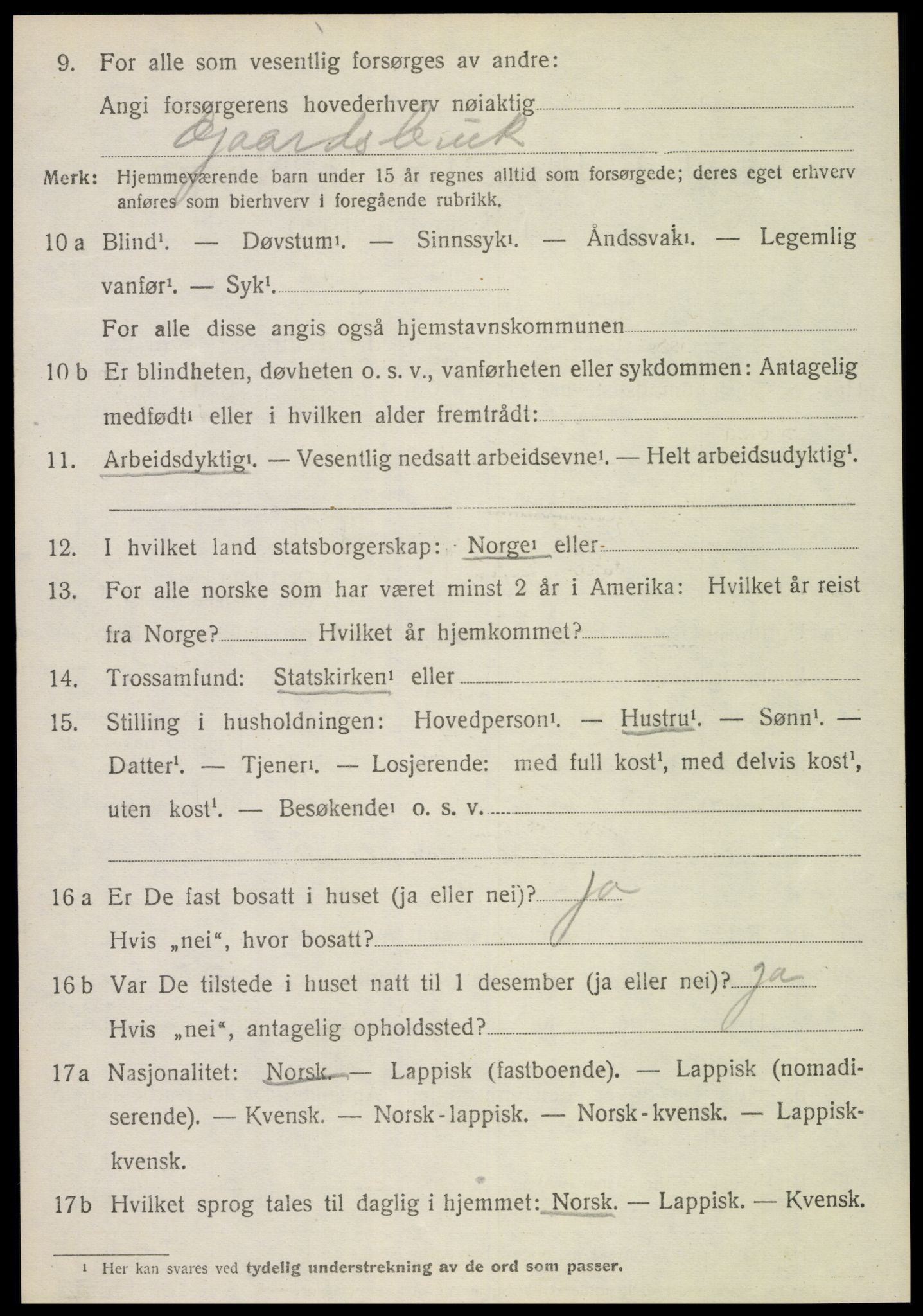 SAT, Folketelling 1920 for 1752 Kolvereid herred, 1920, s. 1510